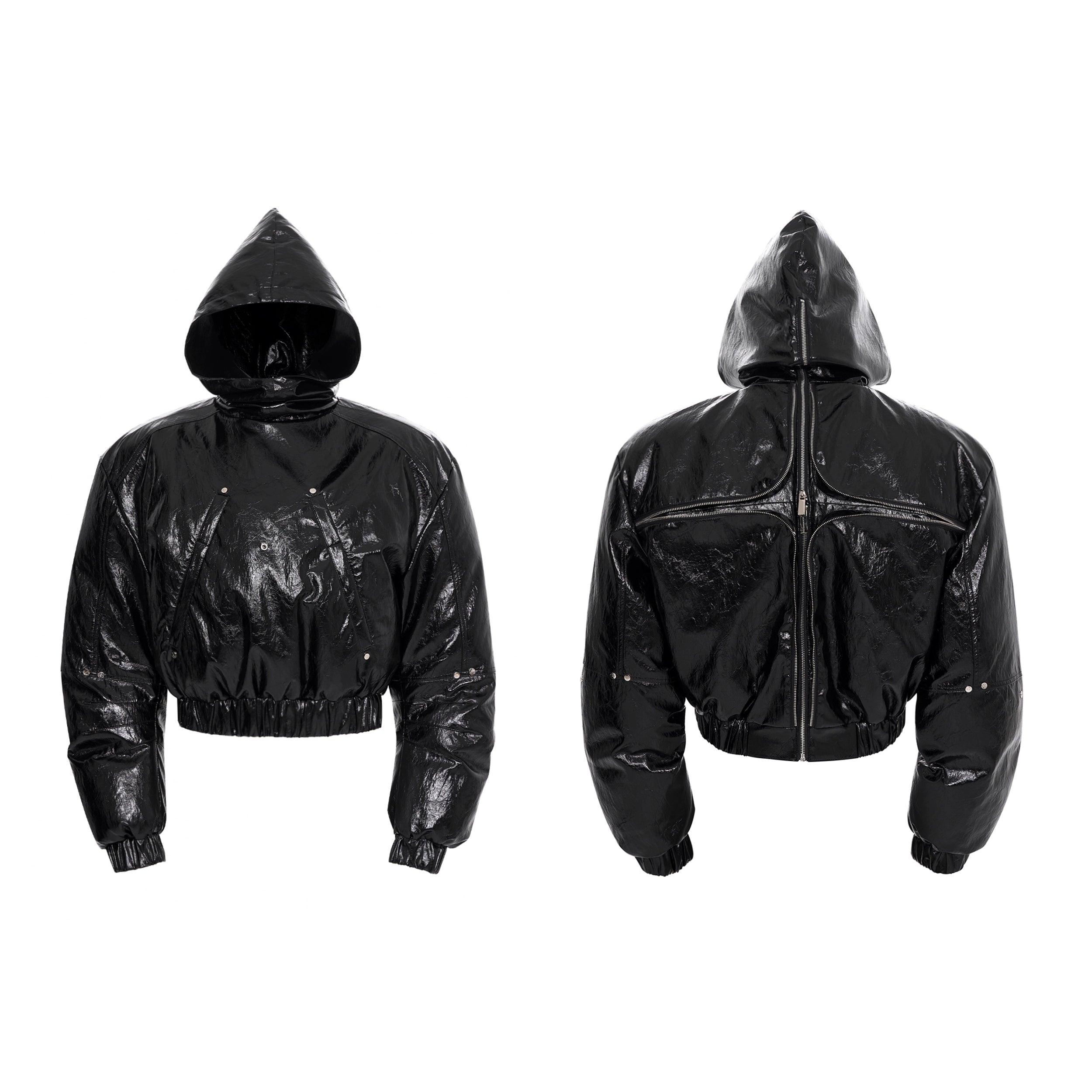 Void Storm Glare Crop Hoodie Jacket