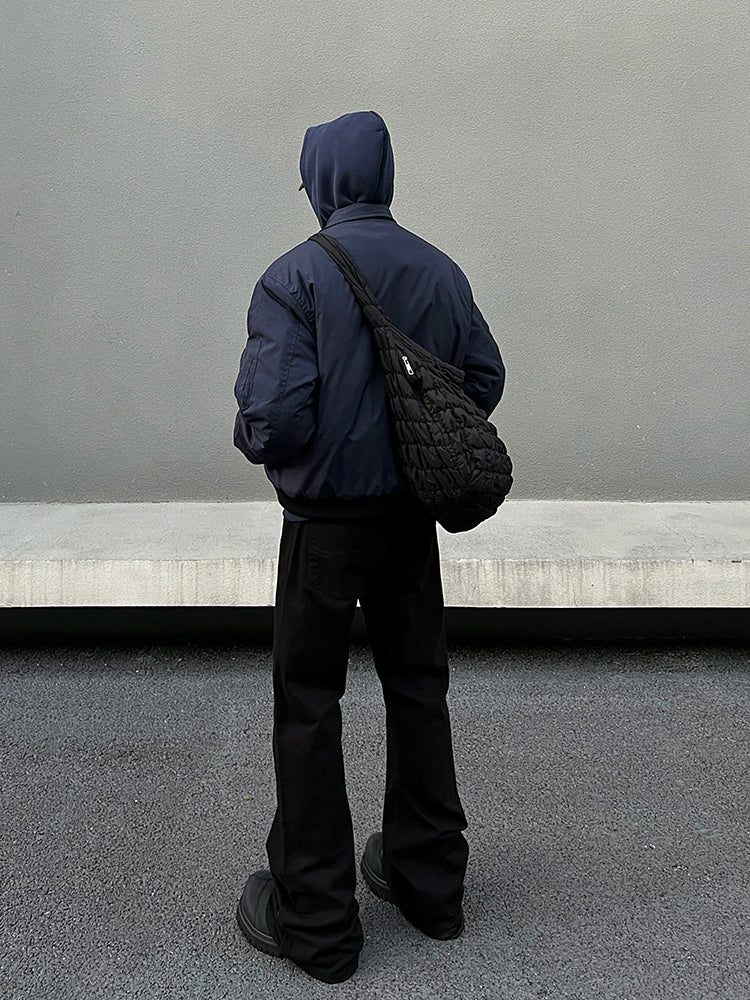 Midnight Harbor Hooded Bomber Jacket