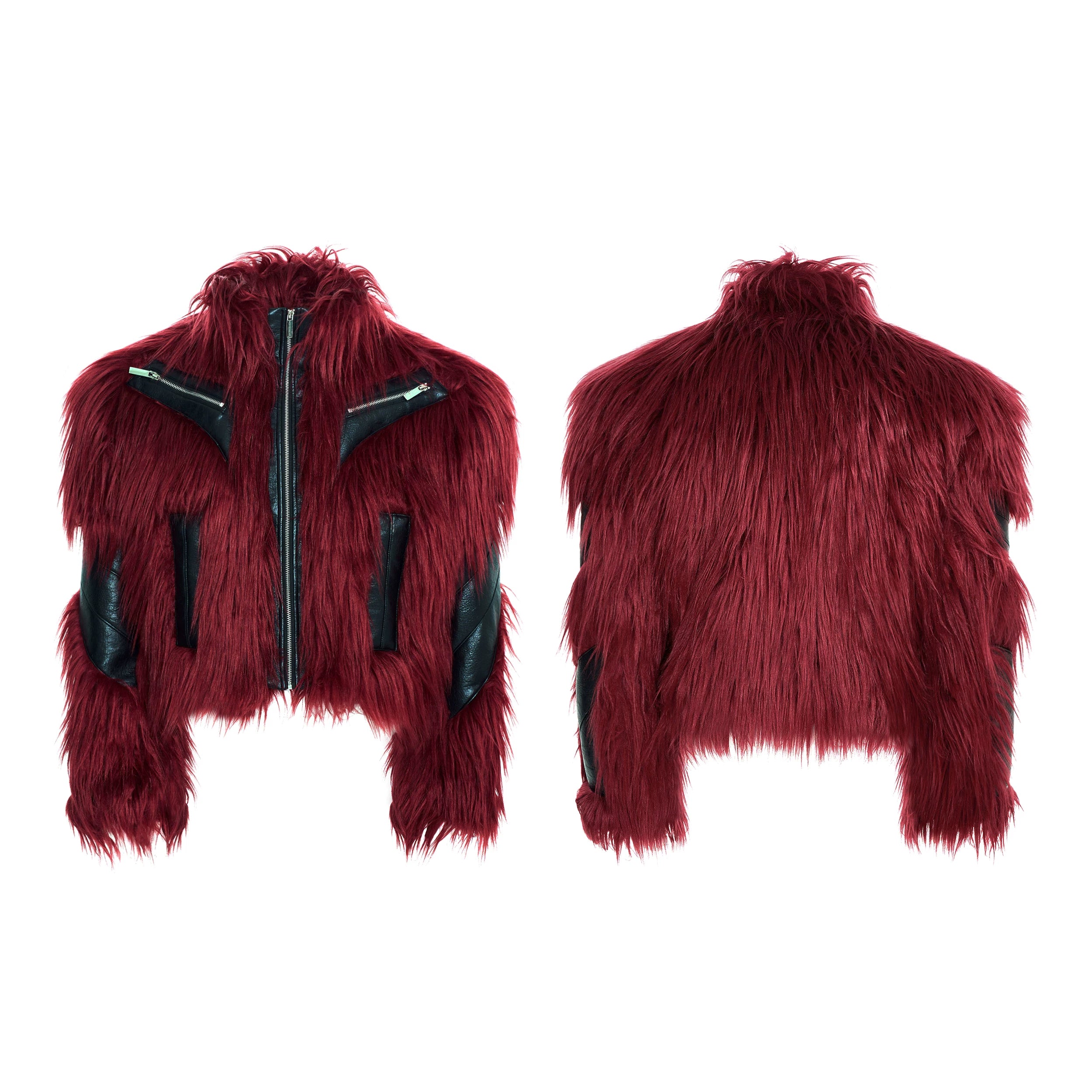 Beast Faux‑Fur Rider Jacket