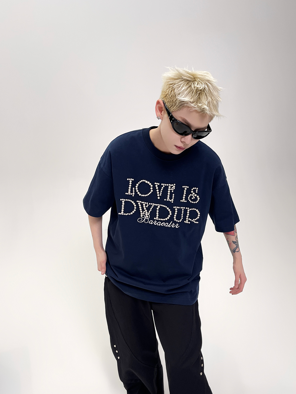 Love Is Dydup Pearl Lettering Tee
