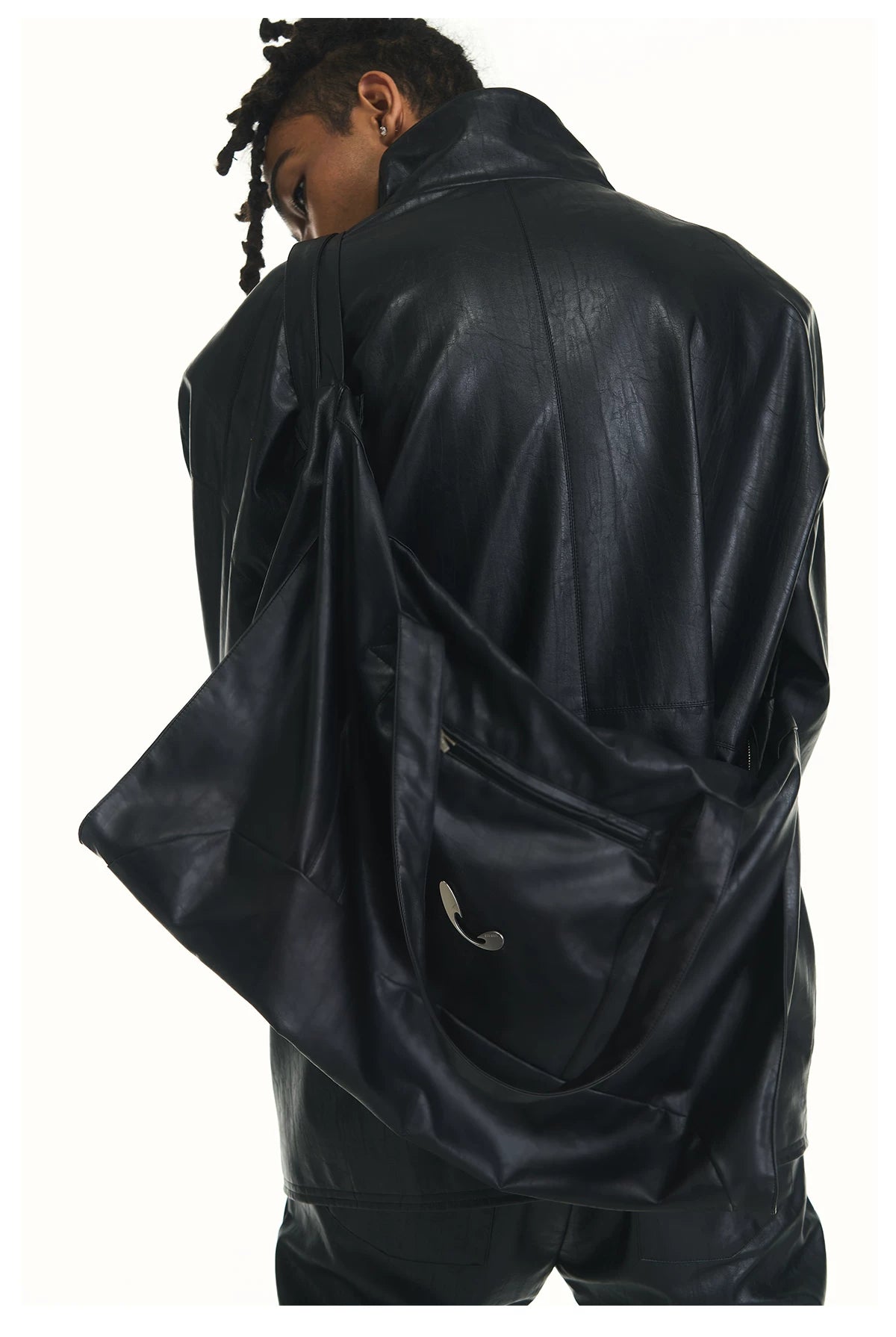 Slouchy Foldover Shoulder Tote Bag