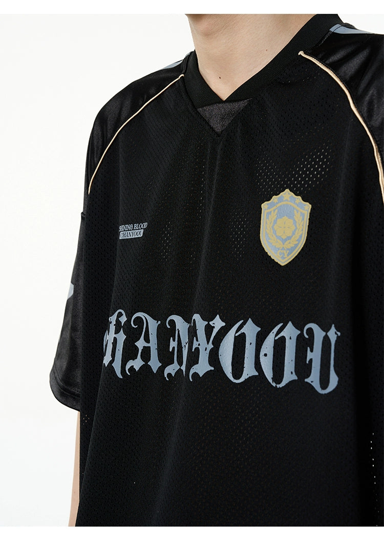 Oversized Mesh Soccer Jersey