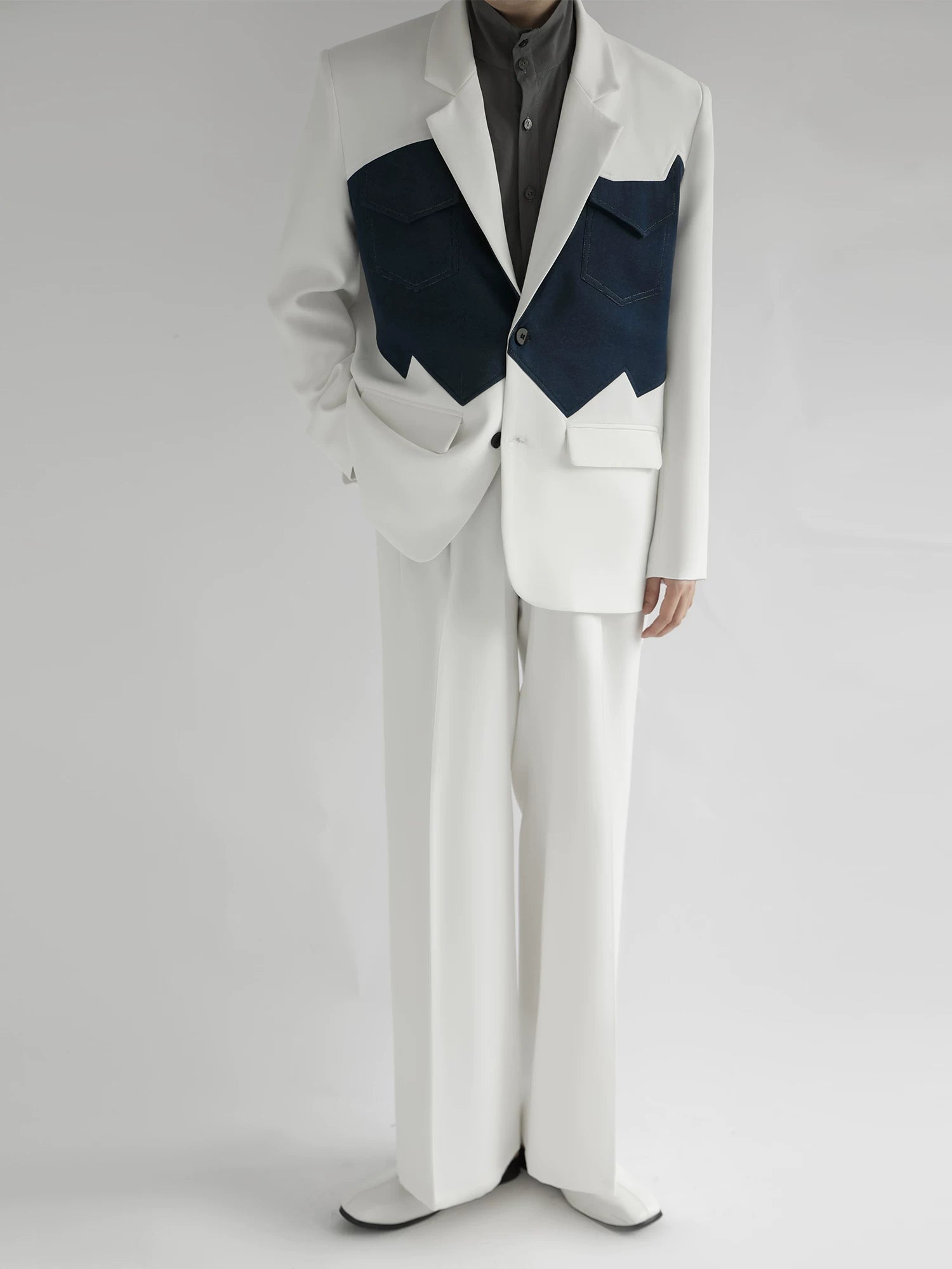 Glacier Range Two‑Tone Western Blazer
