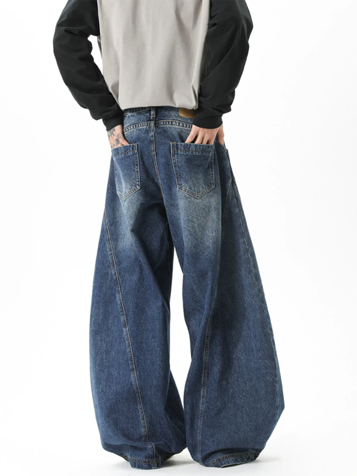 Ripple Wave Barrel Jeans