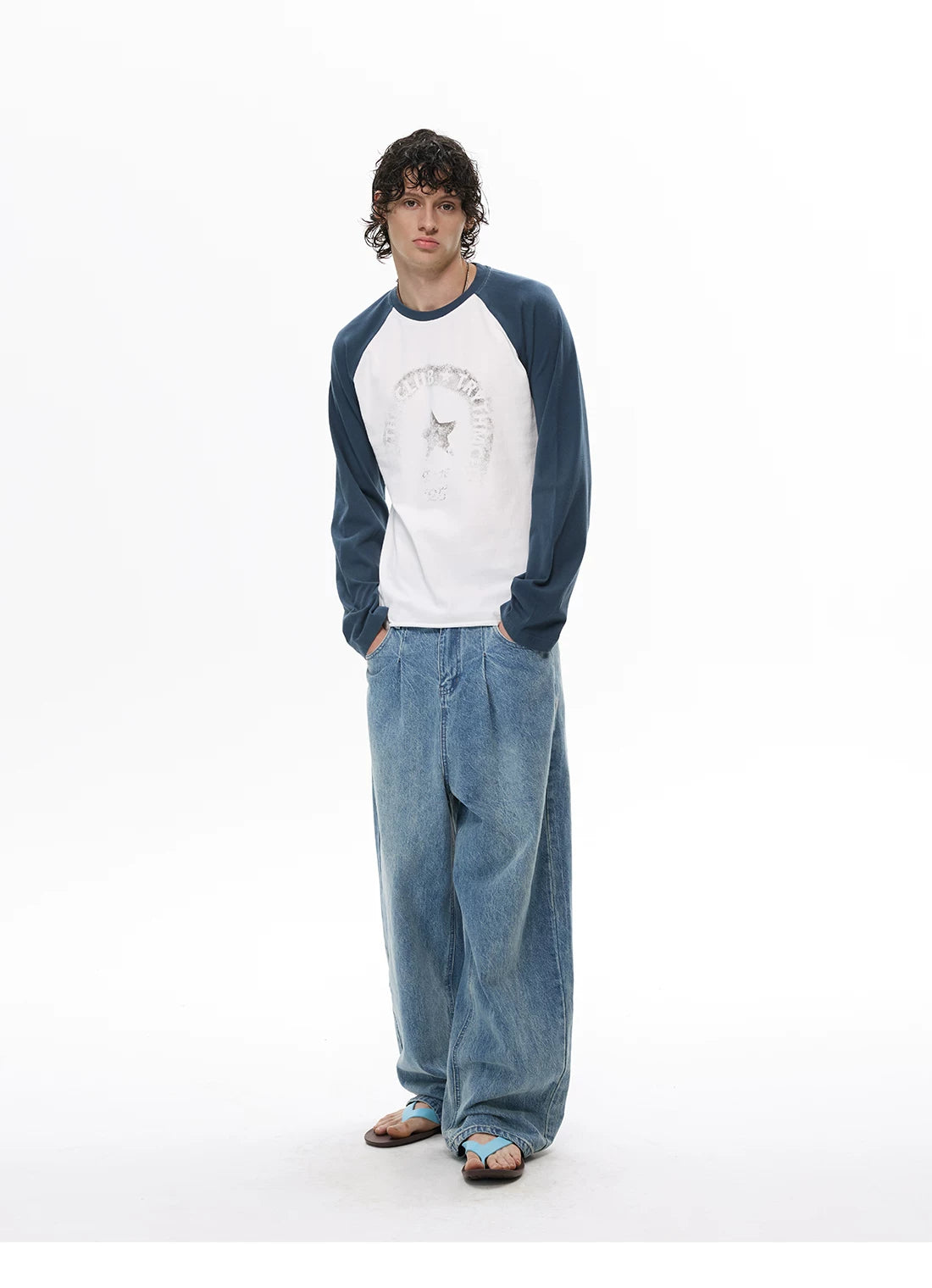 Faded Club Star Raglan Tee