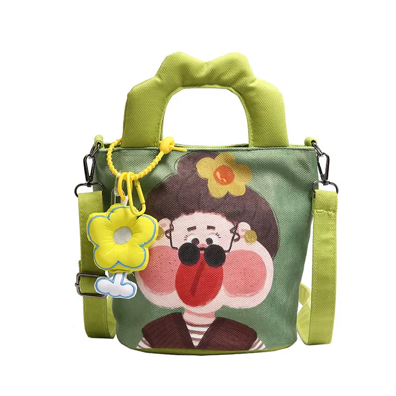Giggles & Bows Cartoon Tote