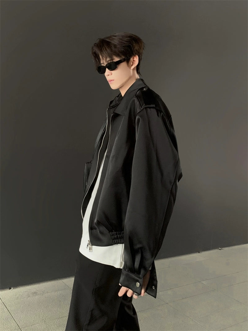 Structured Shoulder Bomber Jacket