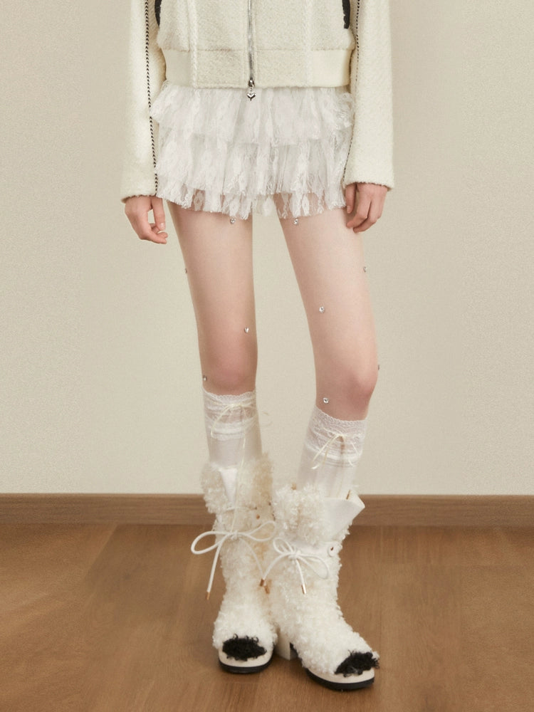 Tiered Tulle Mini Skirt