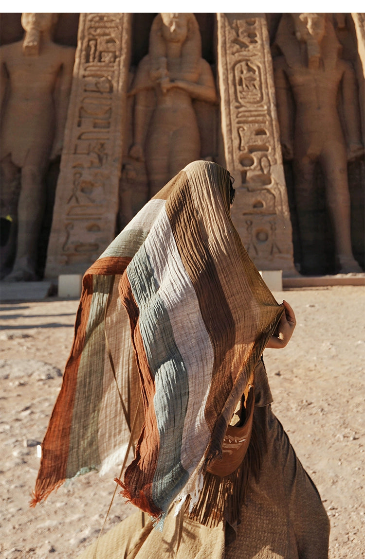 Desert Boho Multicolor Wrap Scarf