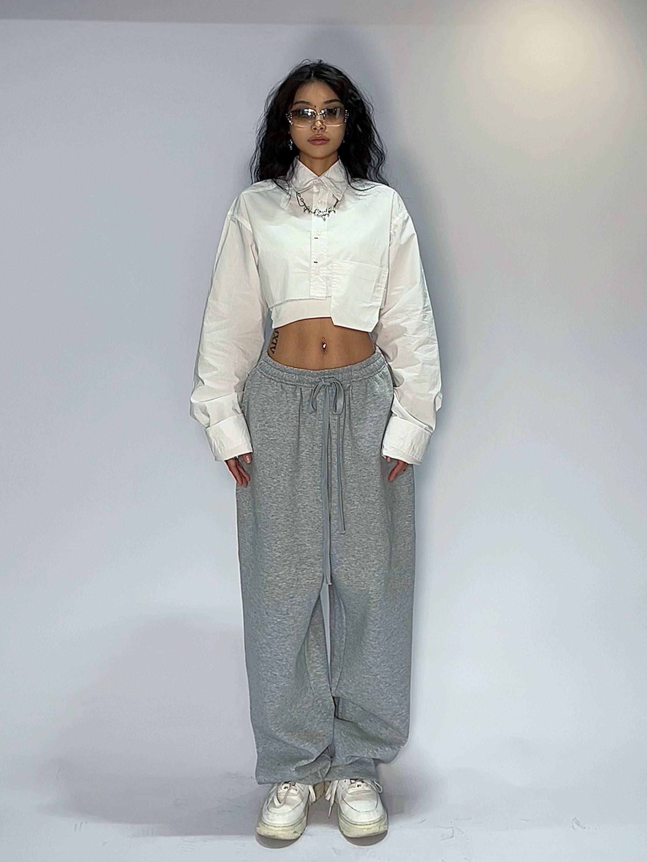 Spicy Solid Color Loose Jazz Dance Pants - chiclara