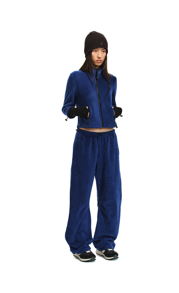 Ensemble de veste chaude et pantalon couteau courbe courte