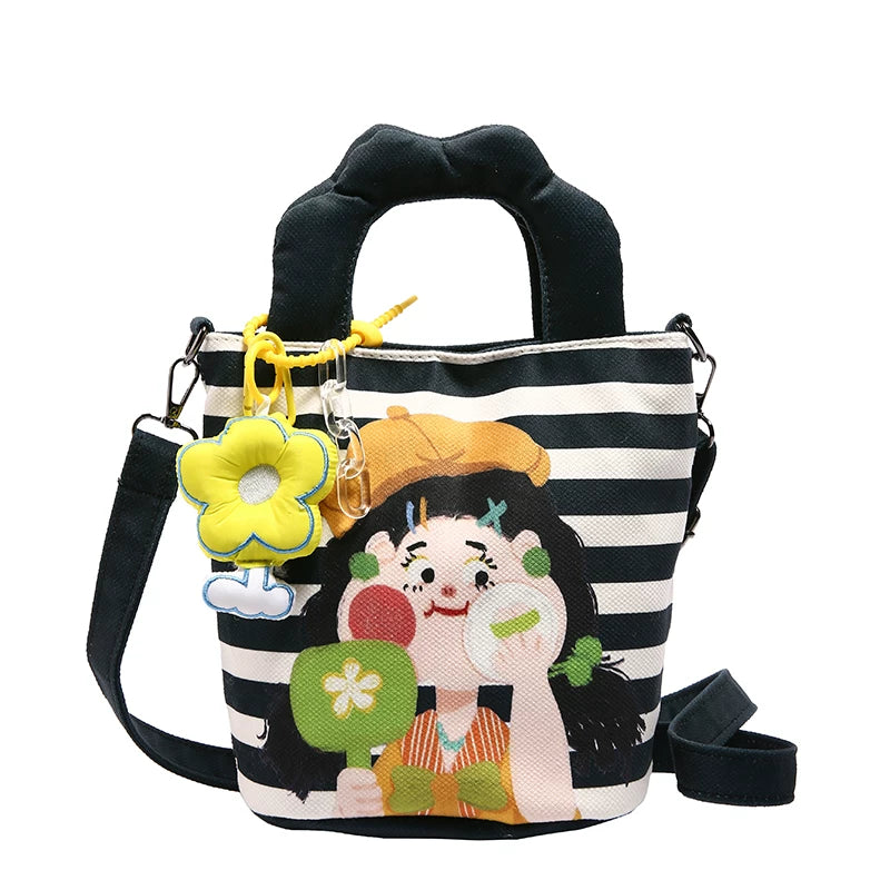 Giggles & Bows Cartoon Tote