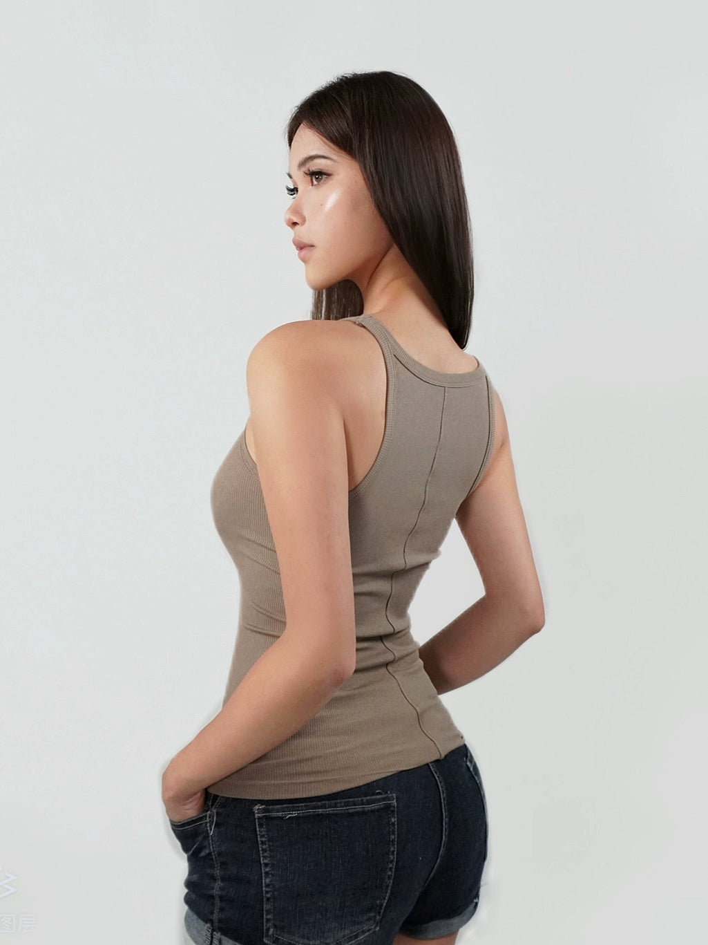 Ausgestattete Stretch -Tanktoper
