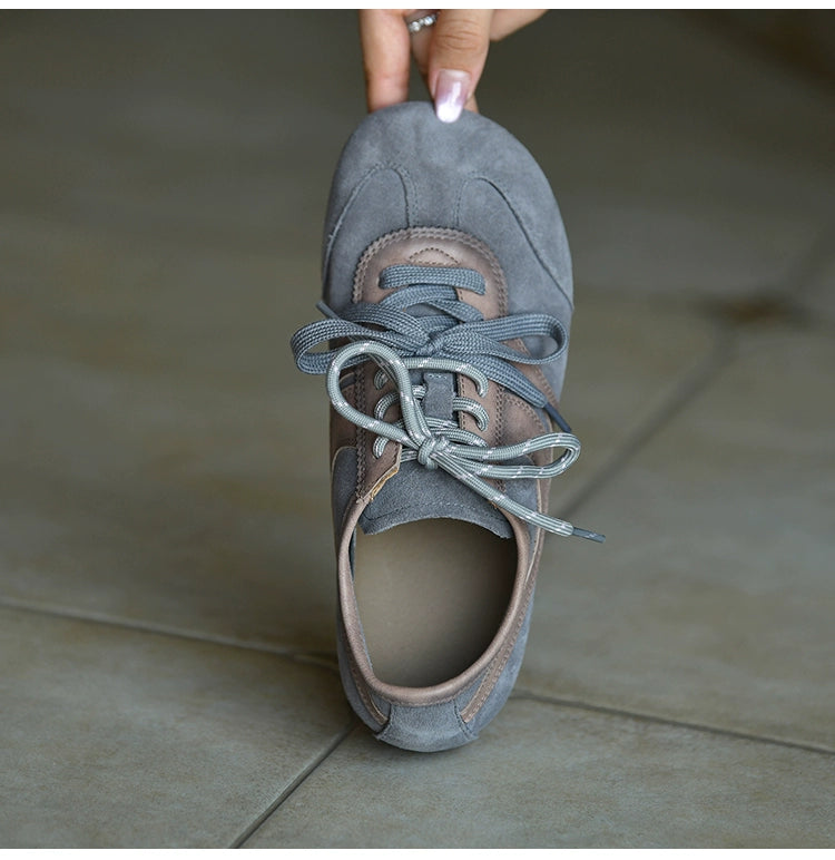 Stone Mist Retro Suede Sneakers
