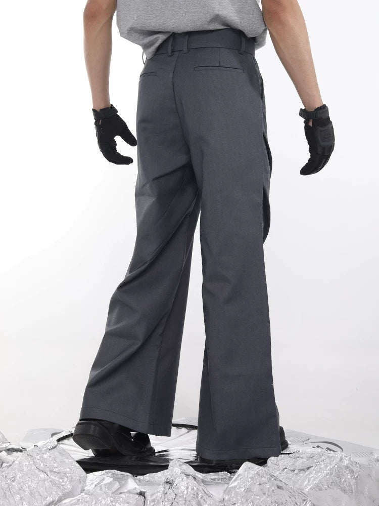 Slate Vector Panel Wide-Leg Trousers