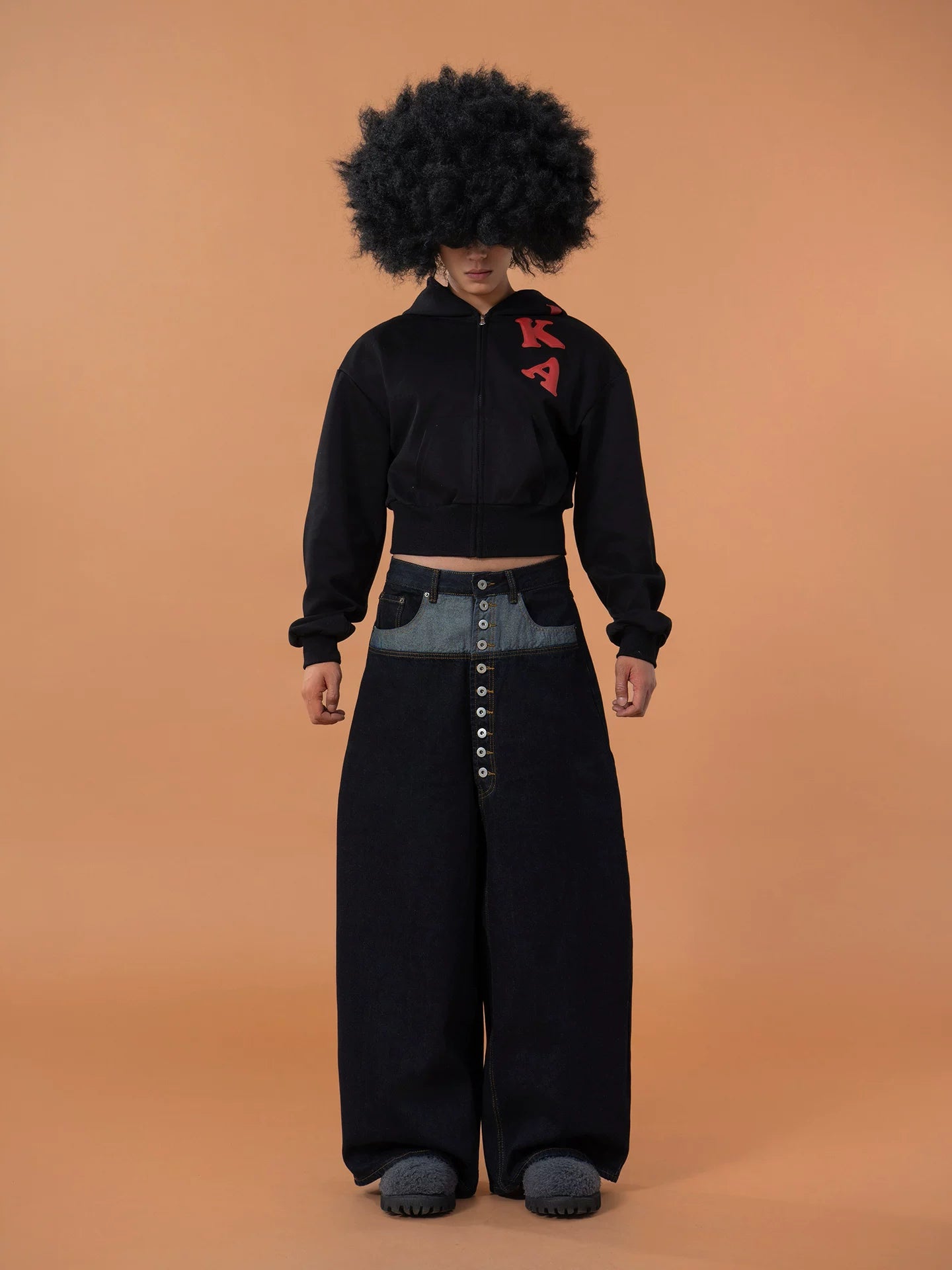 Bubble Letter LAYKA Zip Hoodie