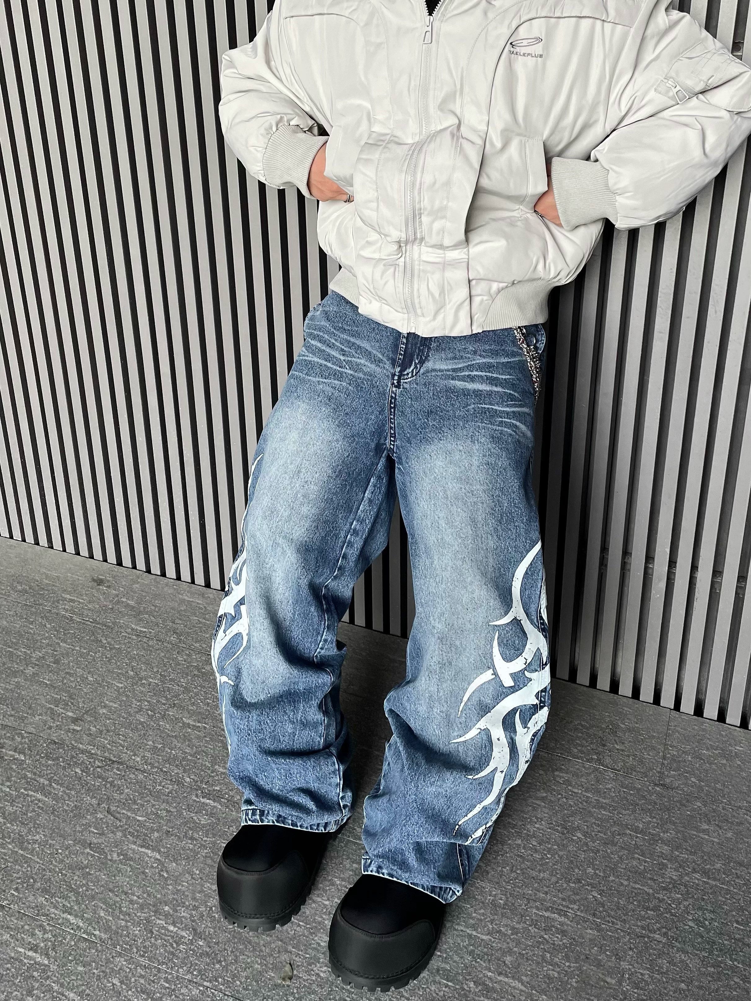 Frost Flame Wide Leg Jeans