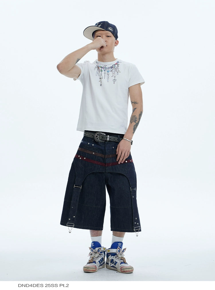 Beaded Necklace Print T-shirt