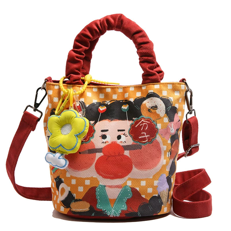 Giggles & Bows Cartoon Tote