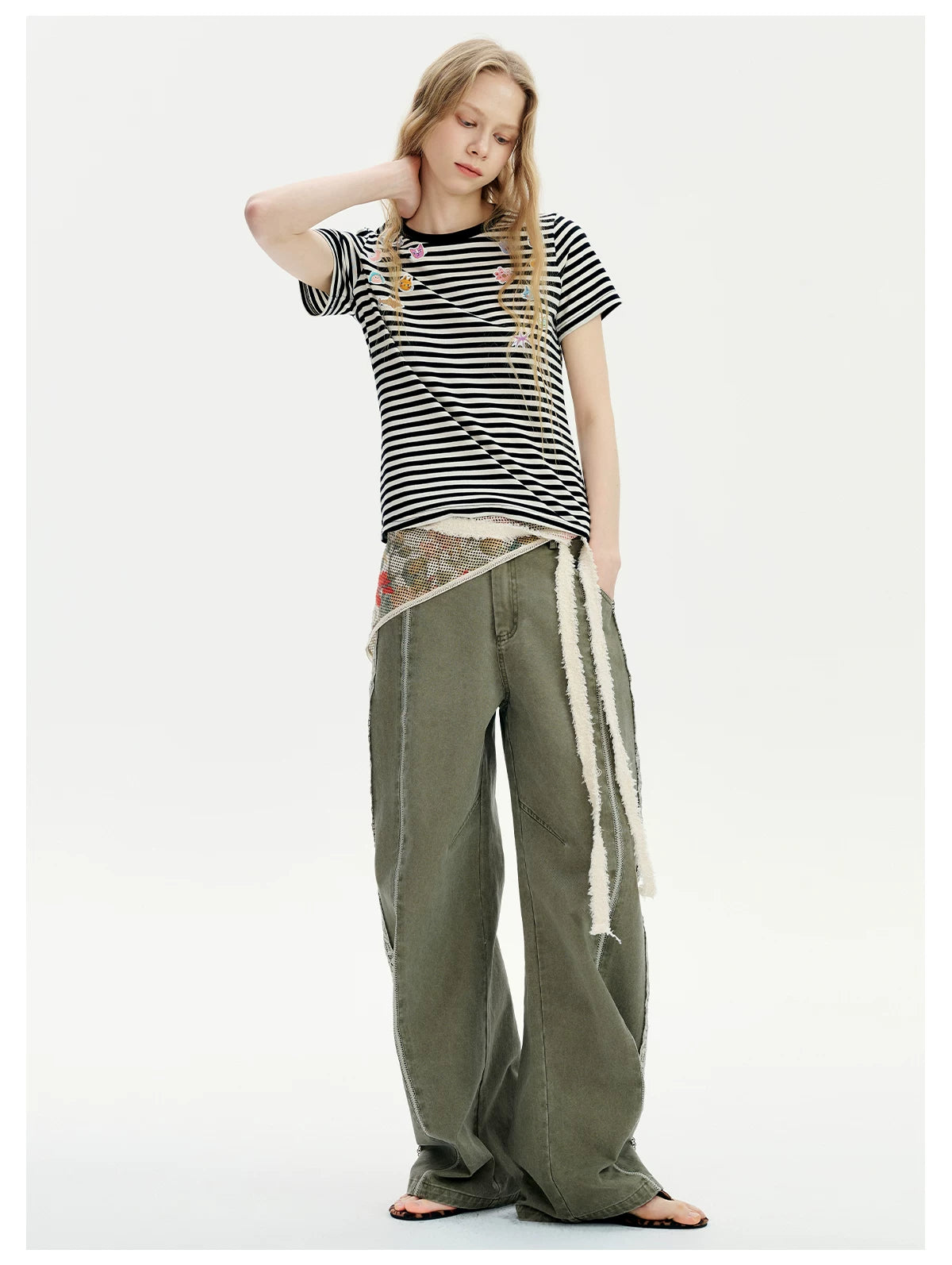 Tapestry Trail Olive Wide‑Leg Pants