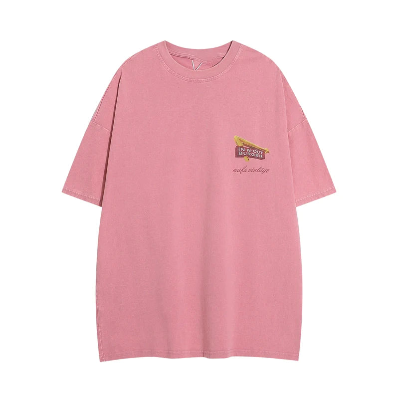 Camiseta de insignia de gran tamaño