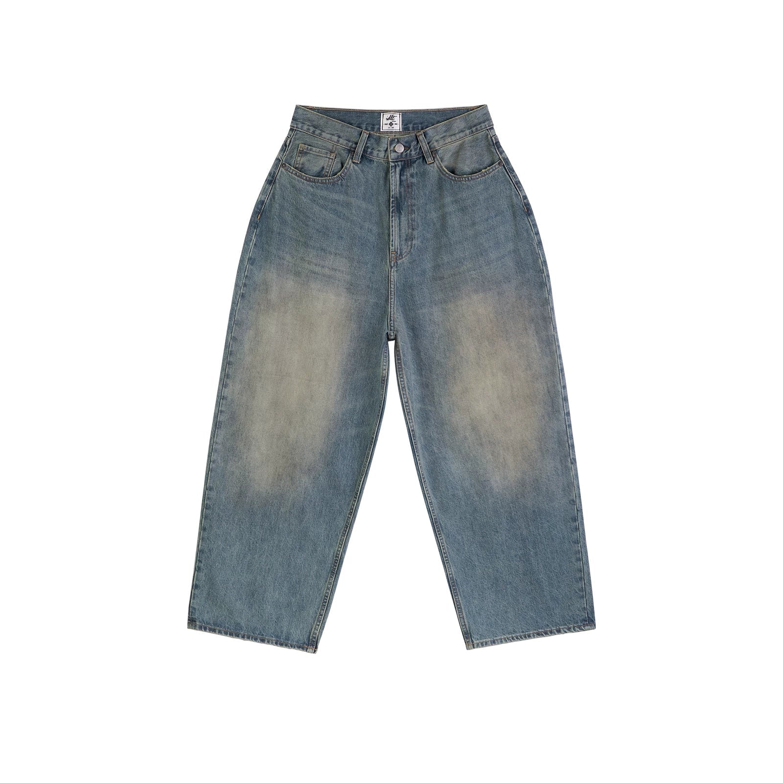 Sunfade Vintage Wash Wide-Leg Jeans