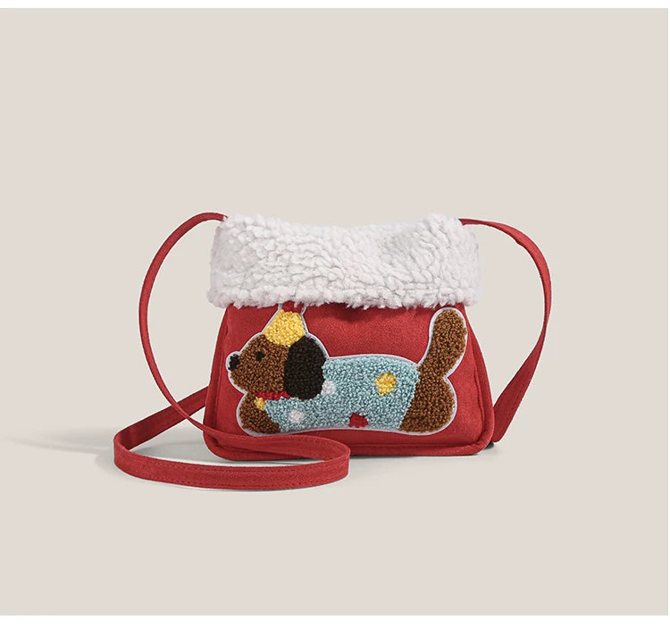 Cozy Pup Party Fleece Mini Crossbody