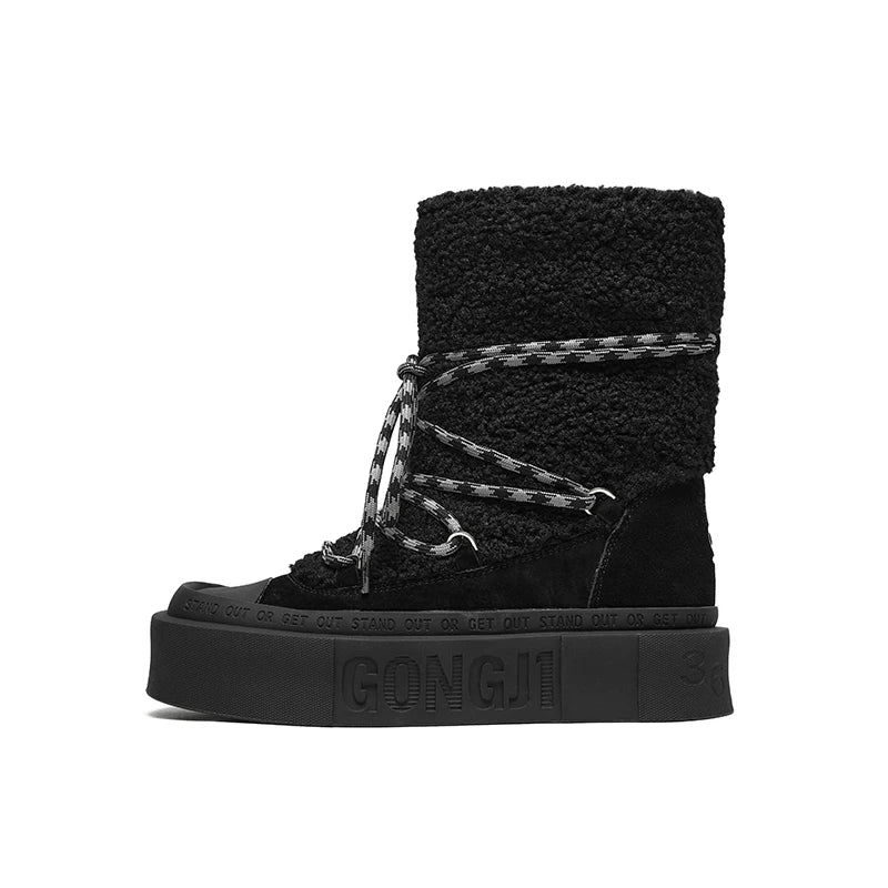 Snowbound Sherpa Platform Boots
