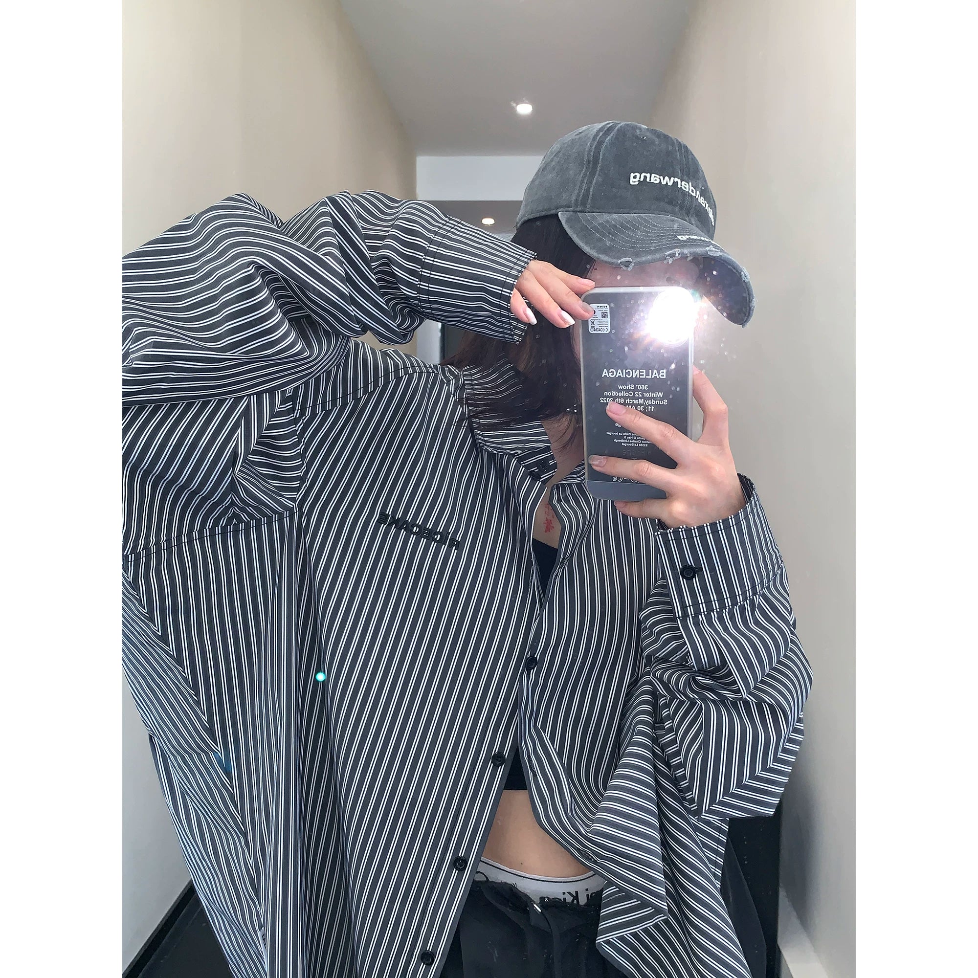 Inkline Oversize Stripe Shirt