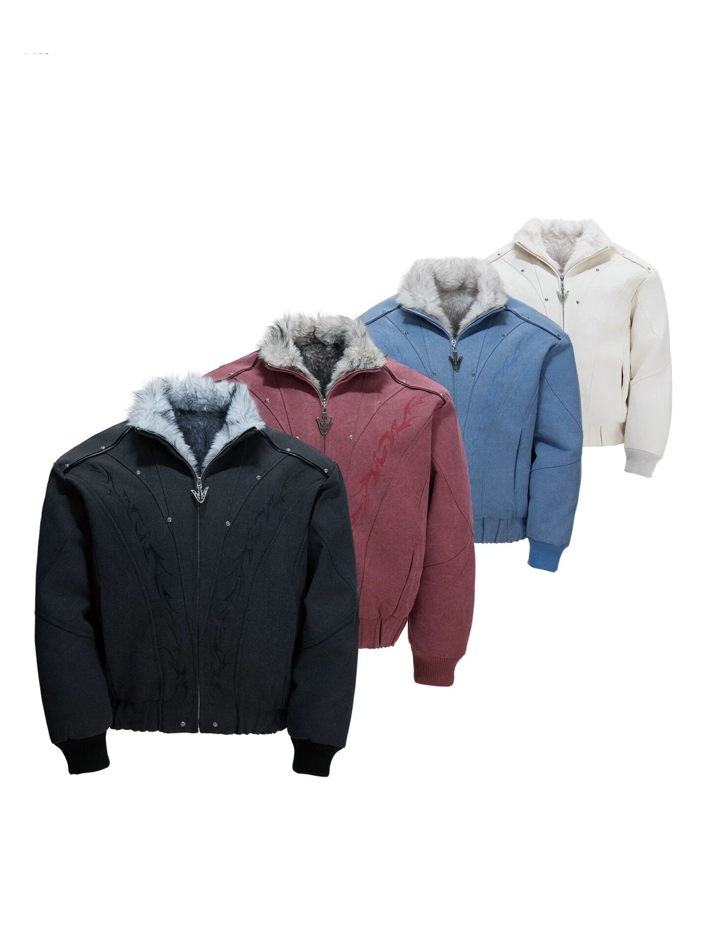 Frostline Crest Faux-Fur Bomber