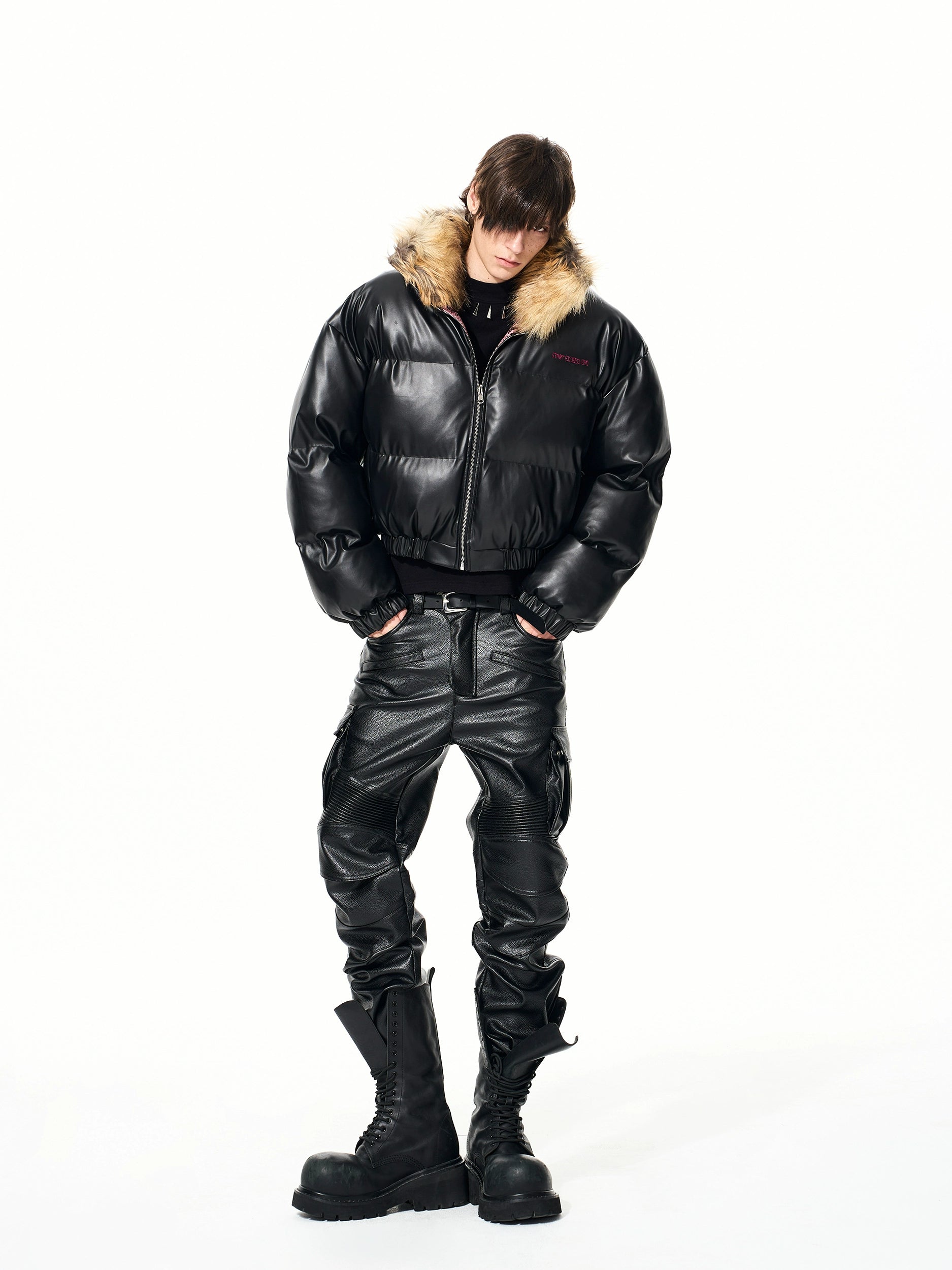 Venom Blush Python Puffer Jacket