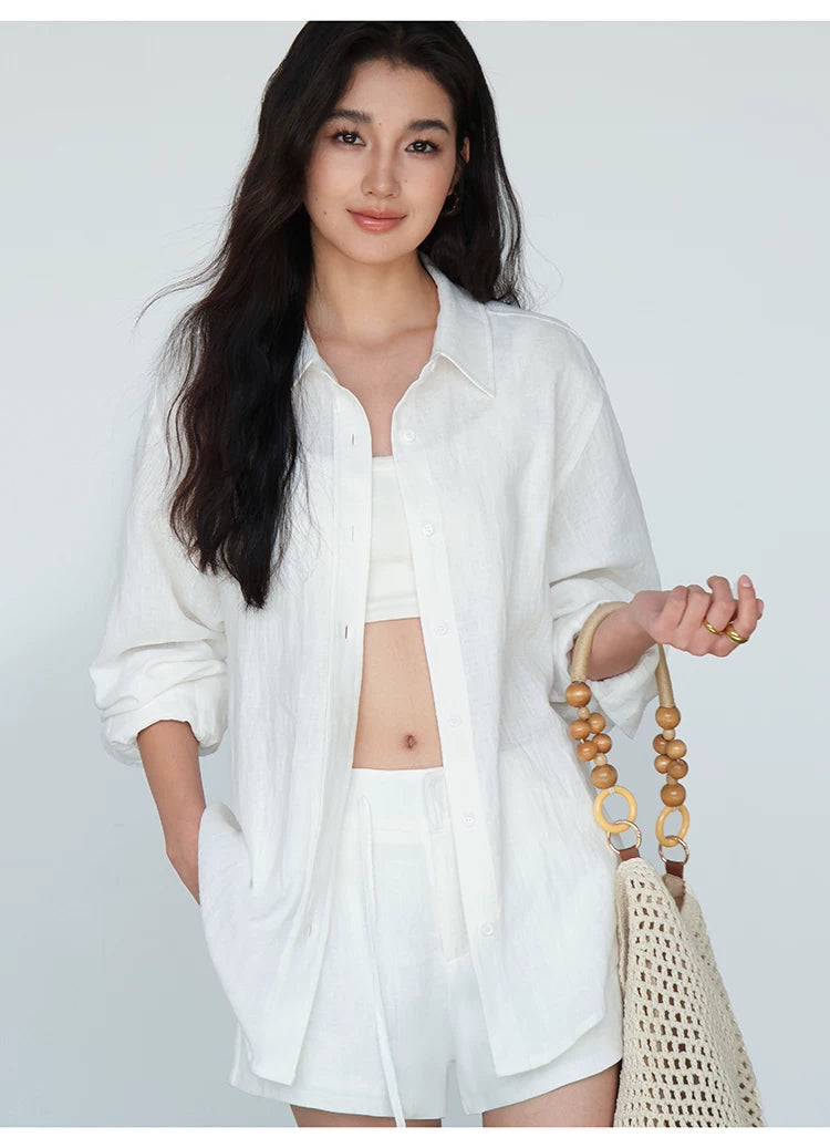 Harbor Breeze Oversized Linen Shirt