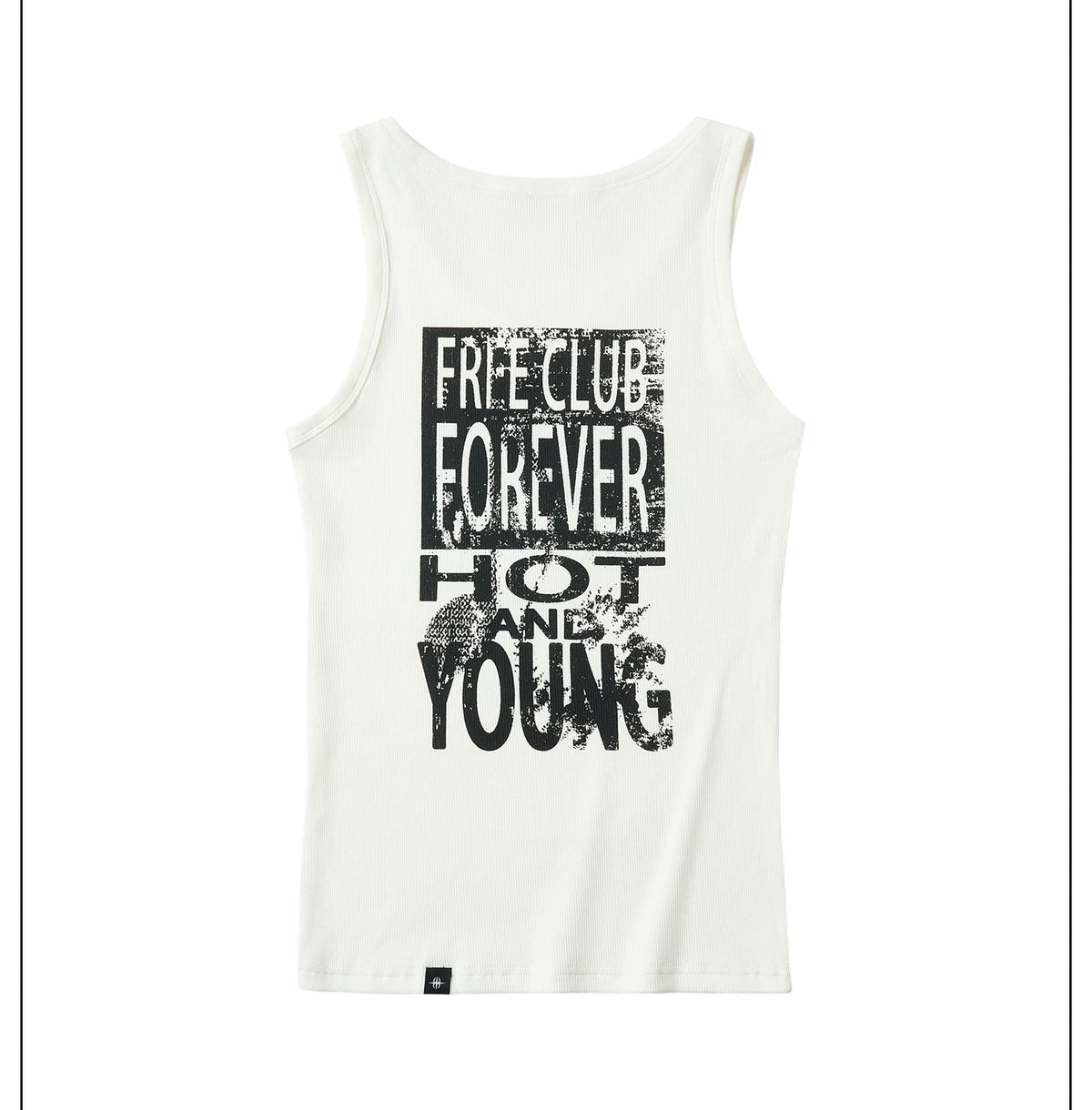 Rebel Pulse Graphic Ribbed Tank Top