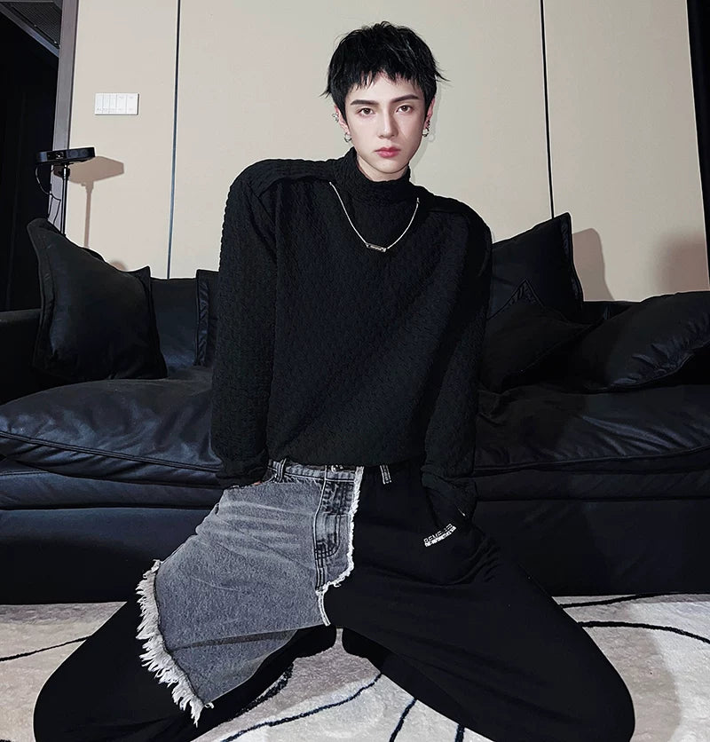 Frostcell Textured Mock-Neck Top