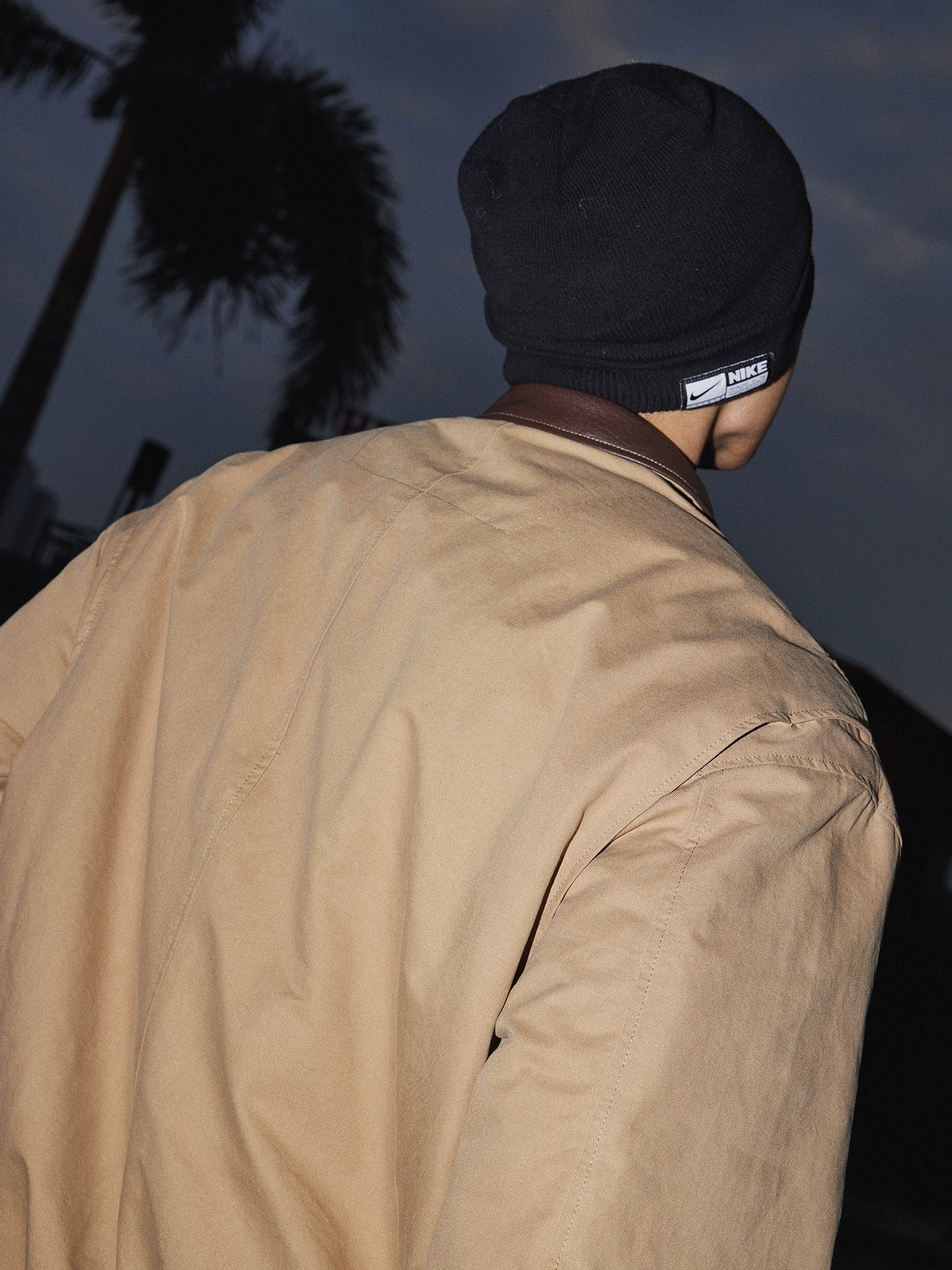 Contrast Collar Canvas Work Jacket