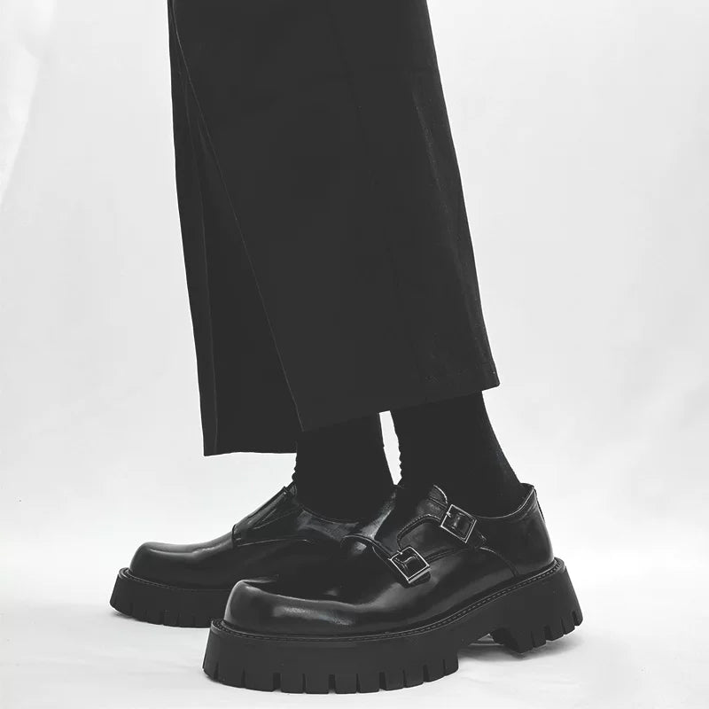 Obsidian Forge Double Monk Loafers