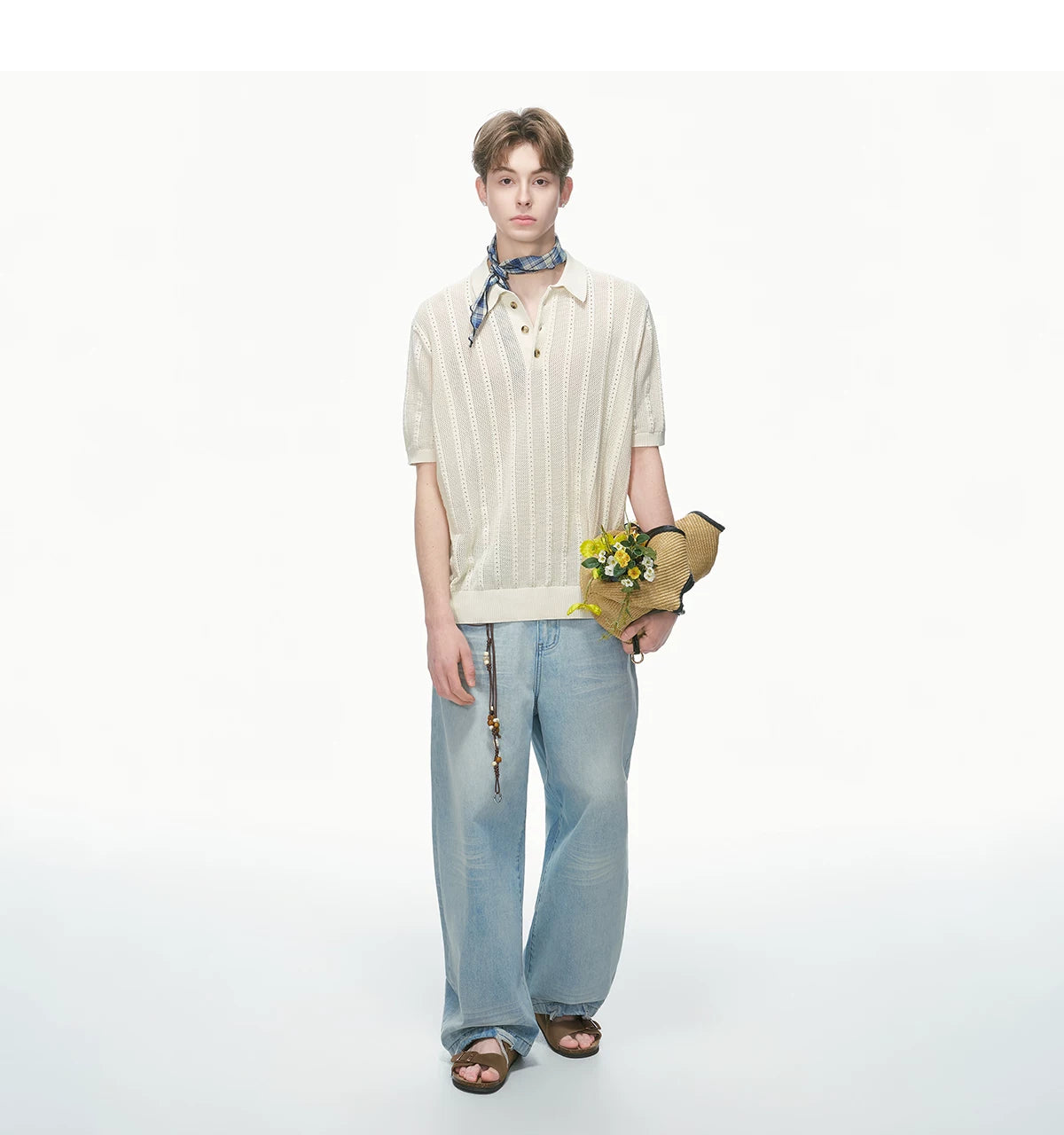 Breezeweave Pointelle Knit Polo