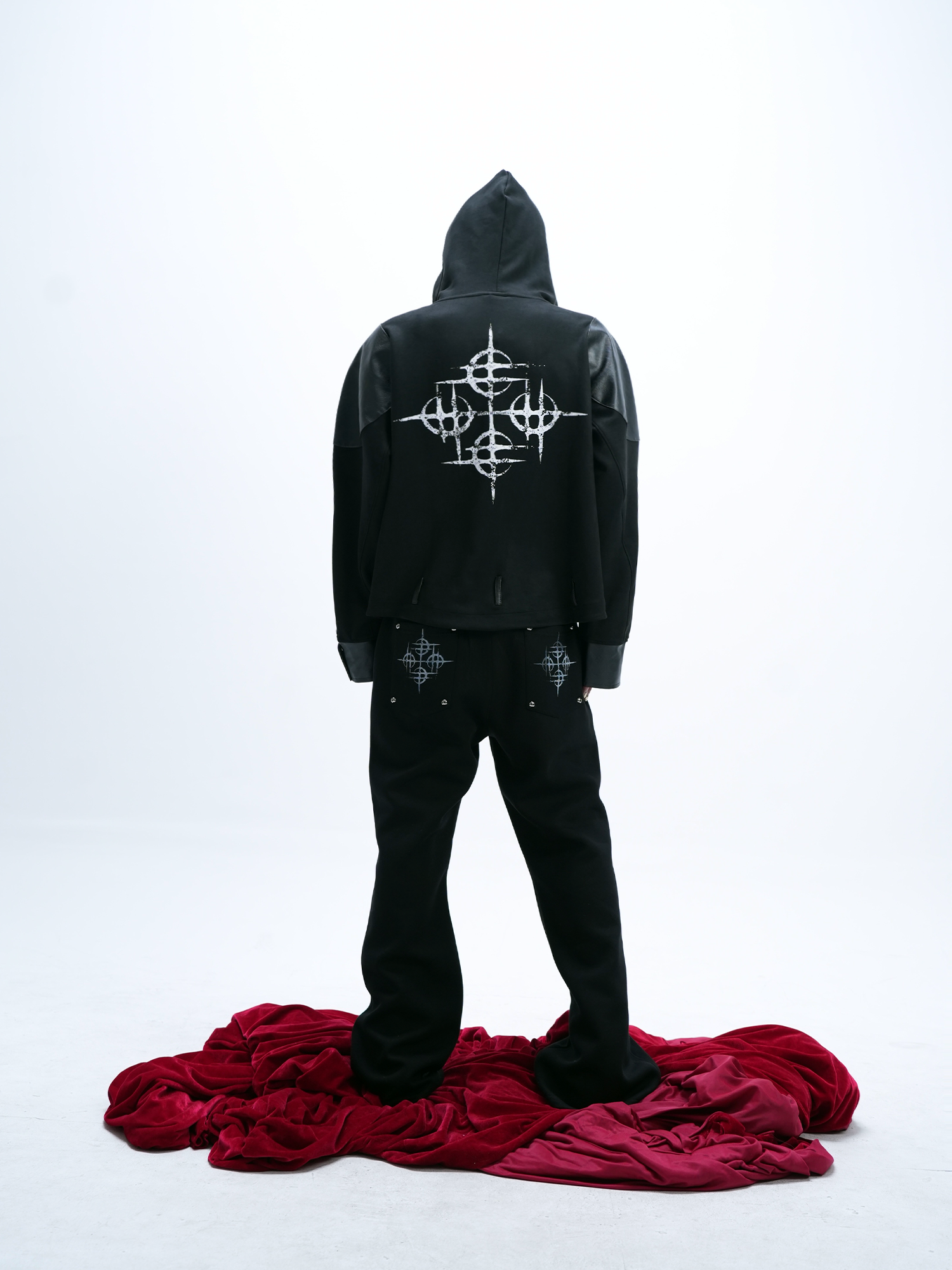 Crimson Aegis Hoodie Jacket