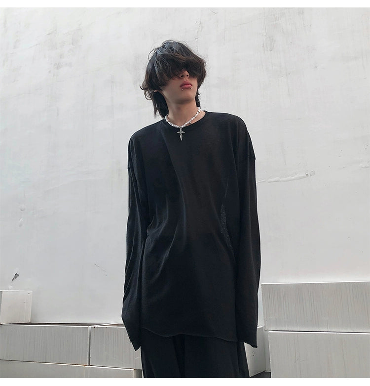 Cloudy Drape Oversized Knit Top