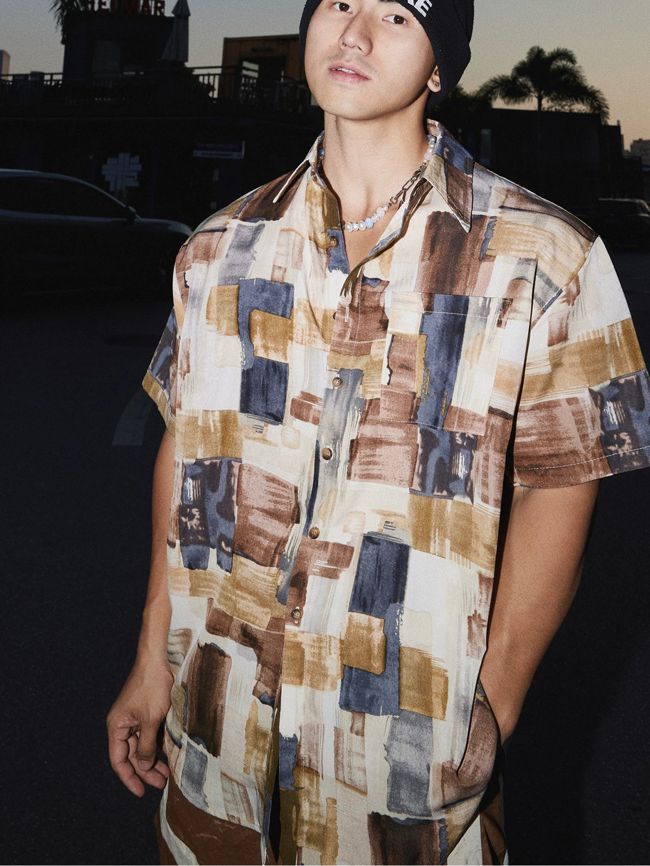 Canyon Mosaic Brushstroke Resort Shirt