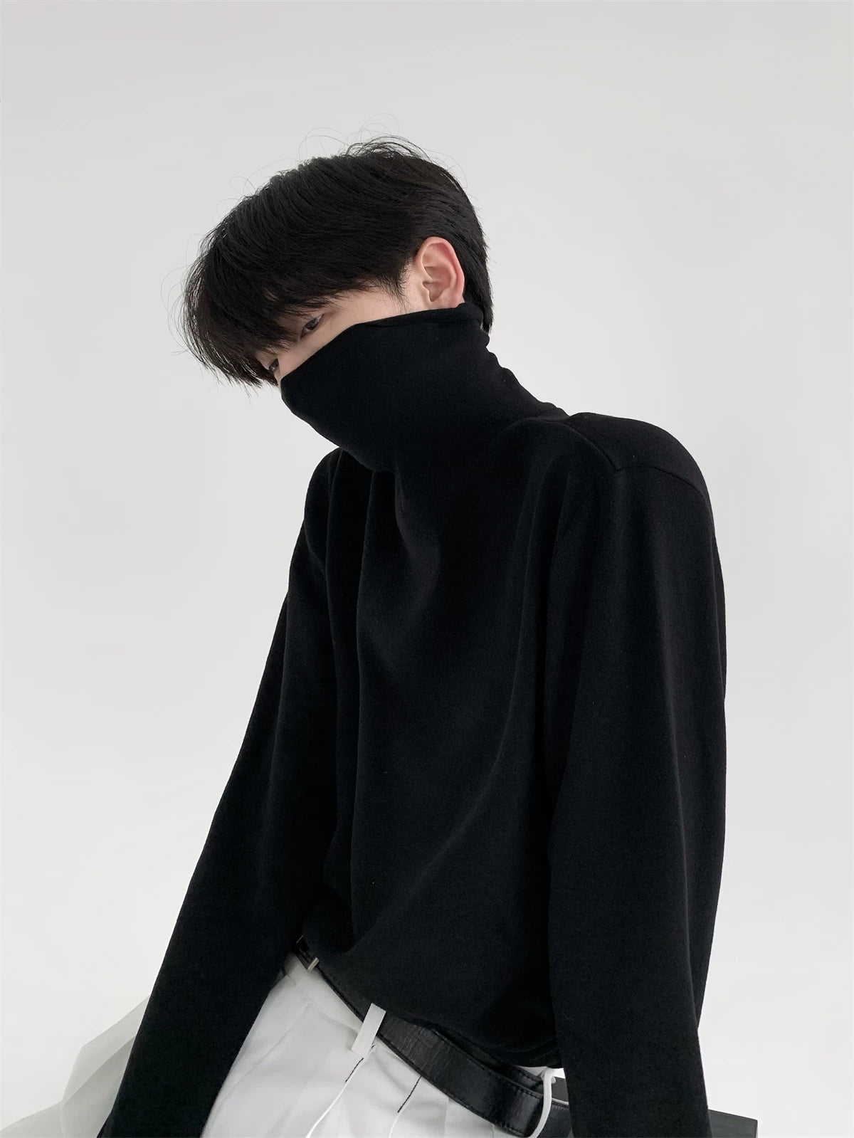 Slouch Turtleneck Top