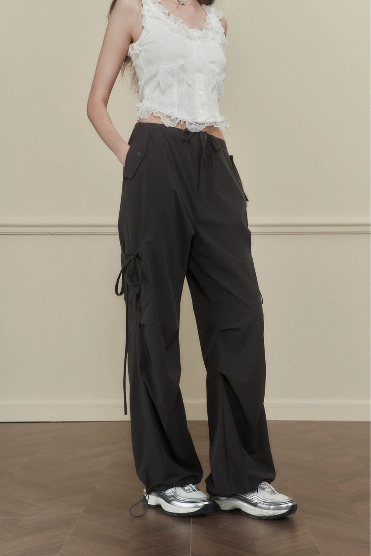 Side-Tie Cargo Pants