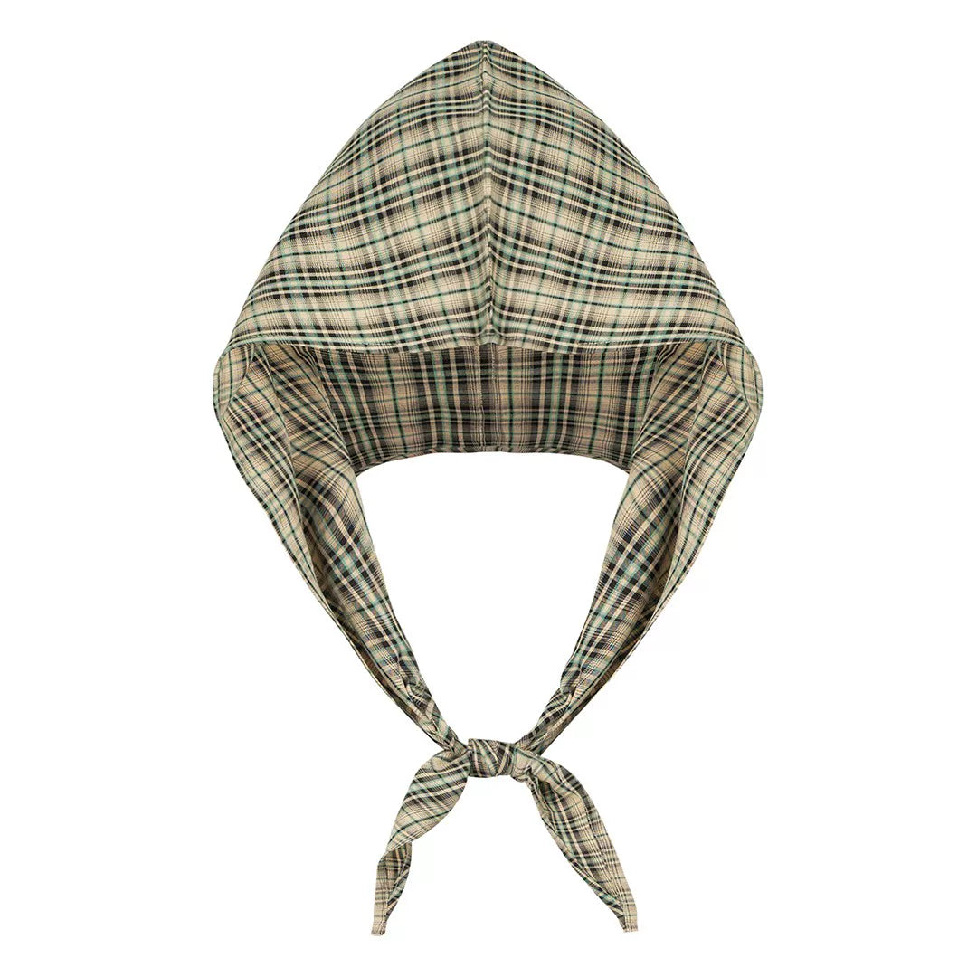 Plaid Whisper Tie-Hood Scarf