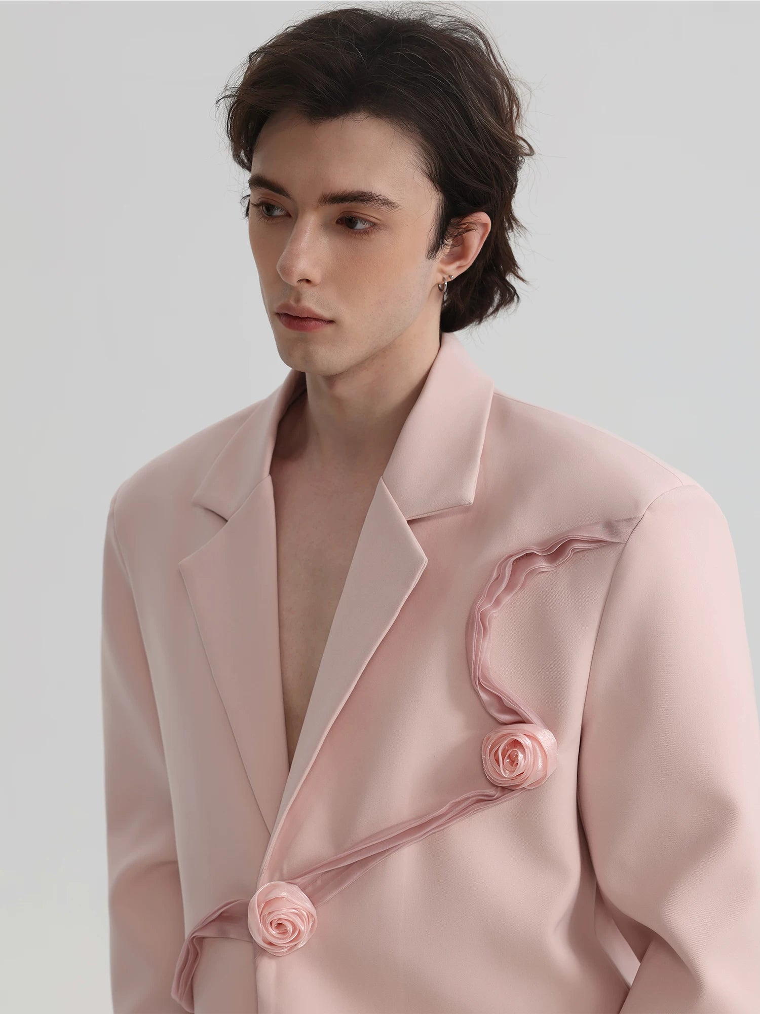 Blush Rose Drift Sculpted Blazer