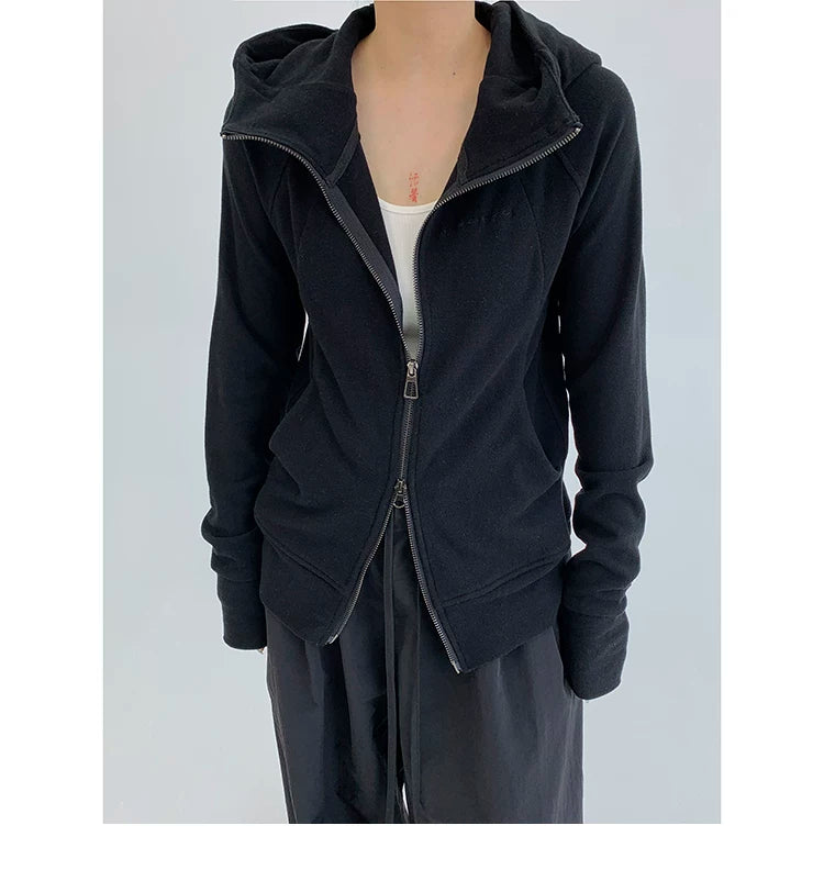 Mushroom Script Zip Hoodie