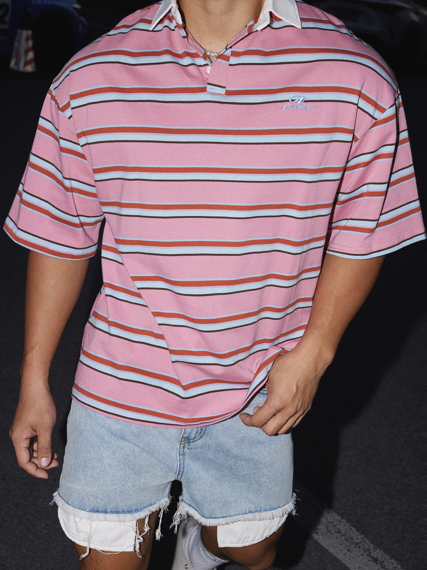 Sunset Boulevard Stripe Polo