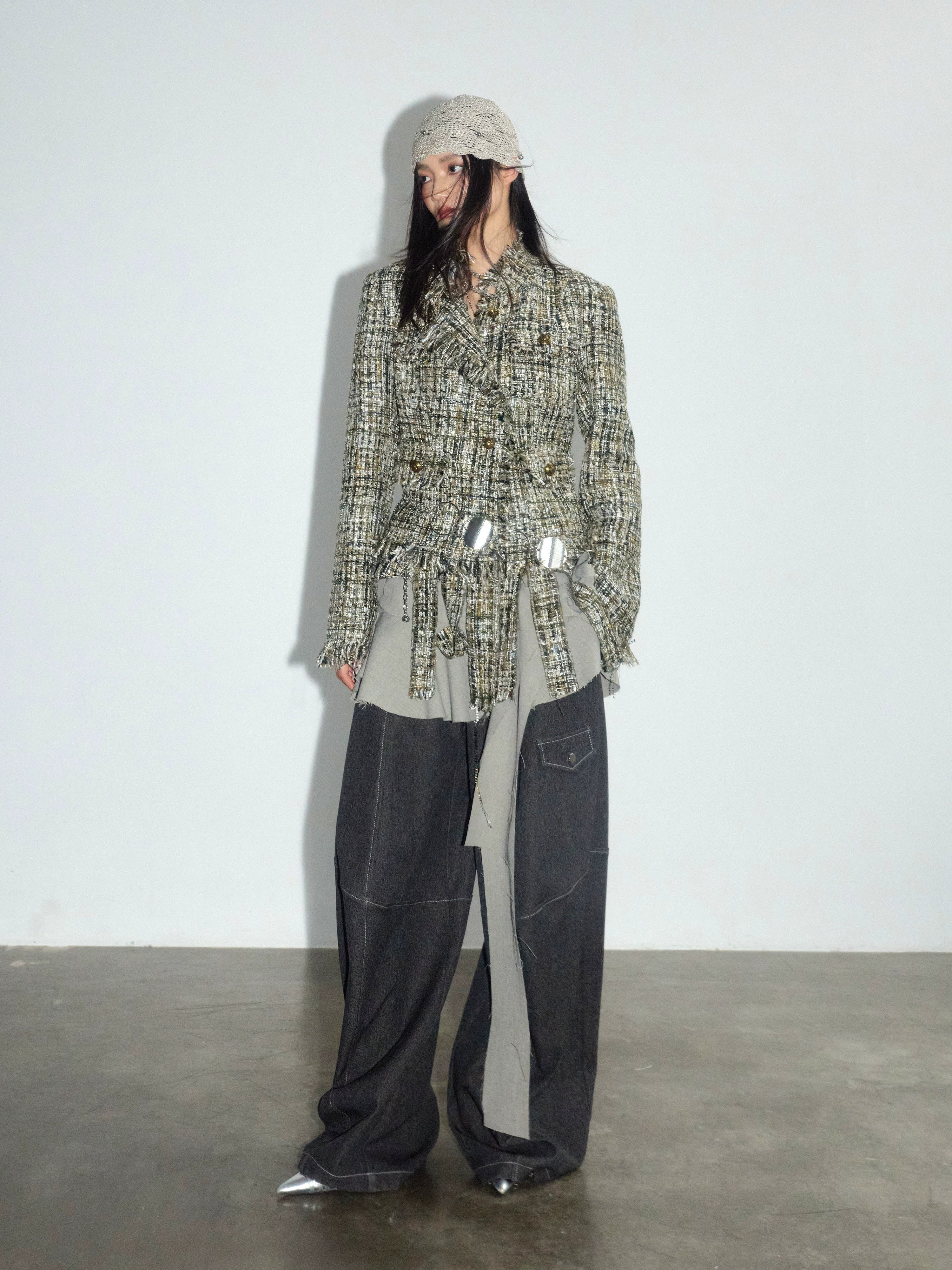 Contrast Stitch Urban Cargo Trousers