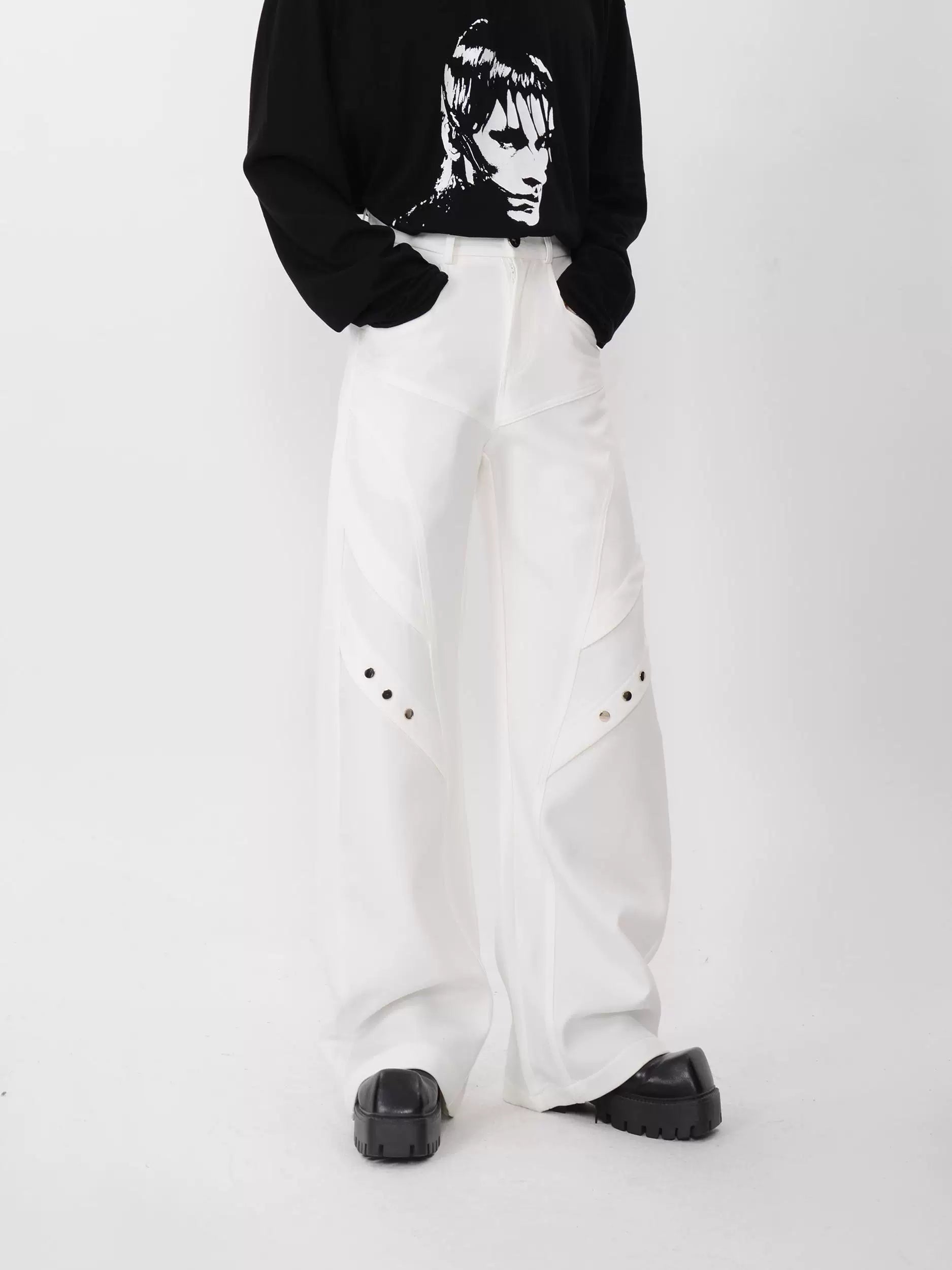 Polar Circuit Paneled Wide Trousers
