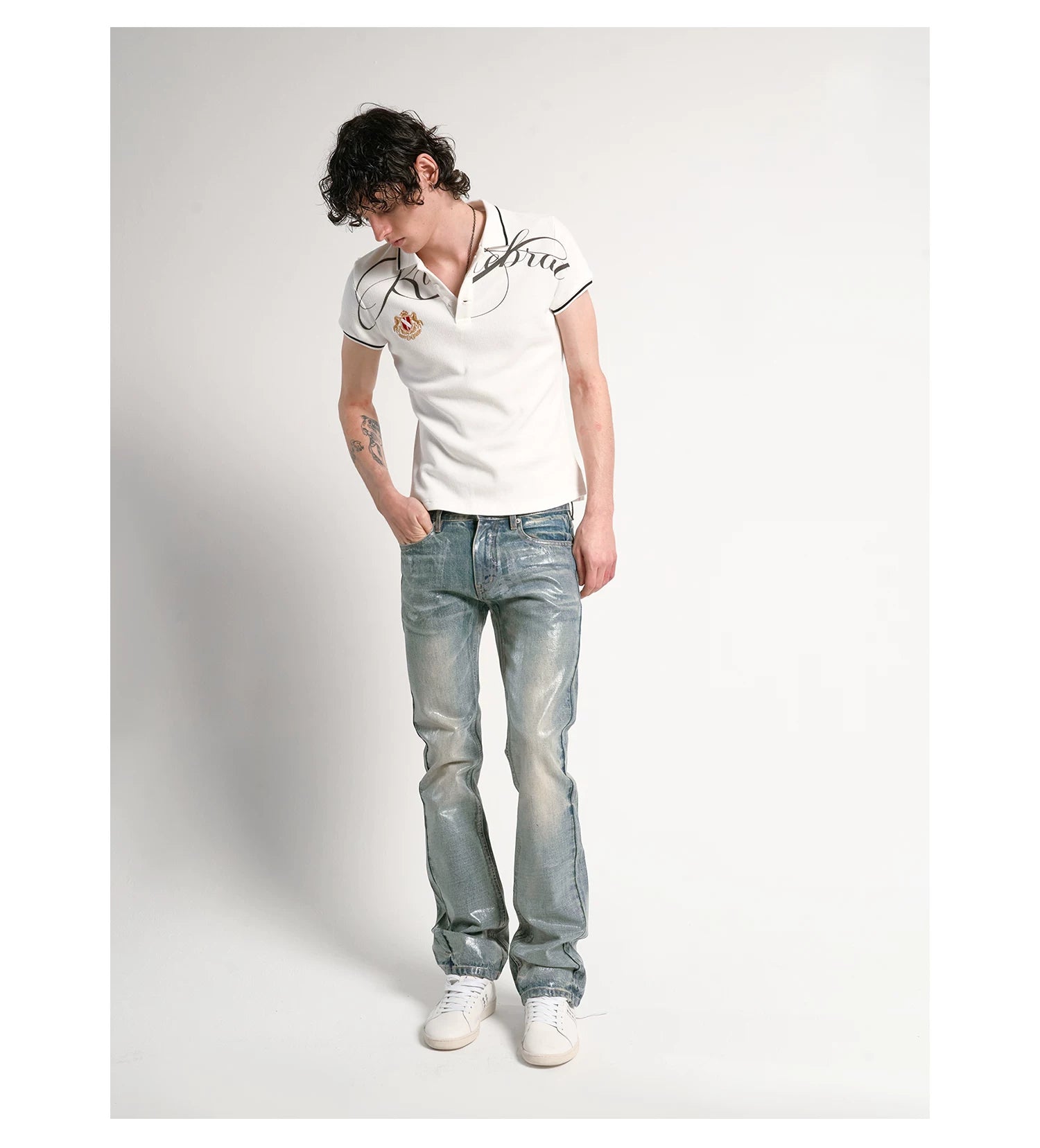 Ice Fade Vintage Wash Straight Jeans