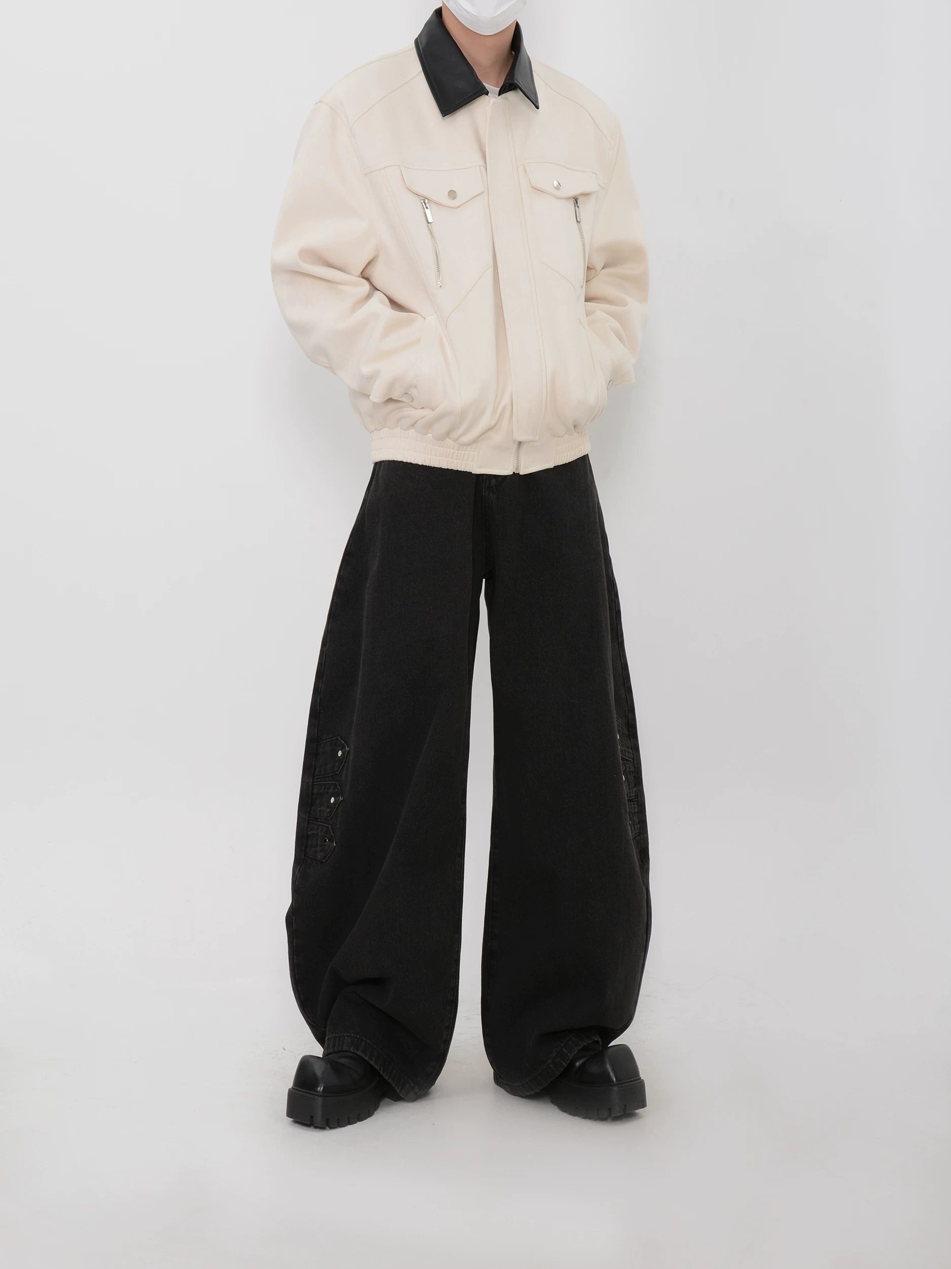 Saddle Crest Contrast Collar Bomber